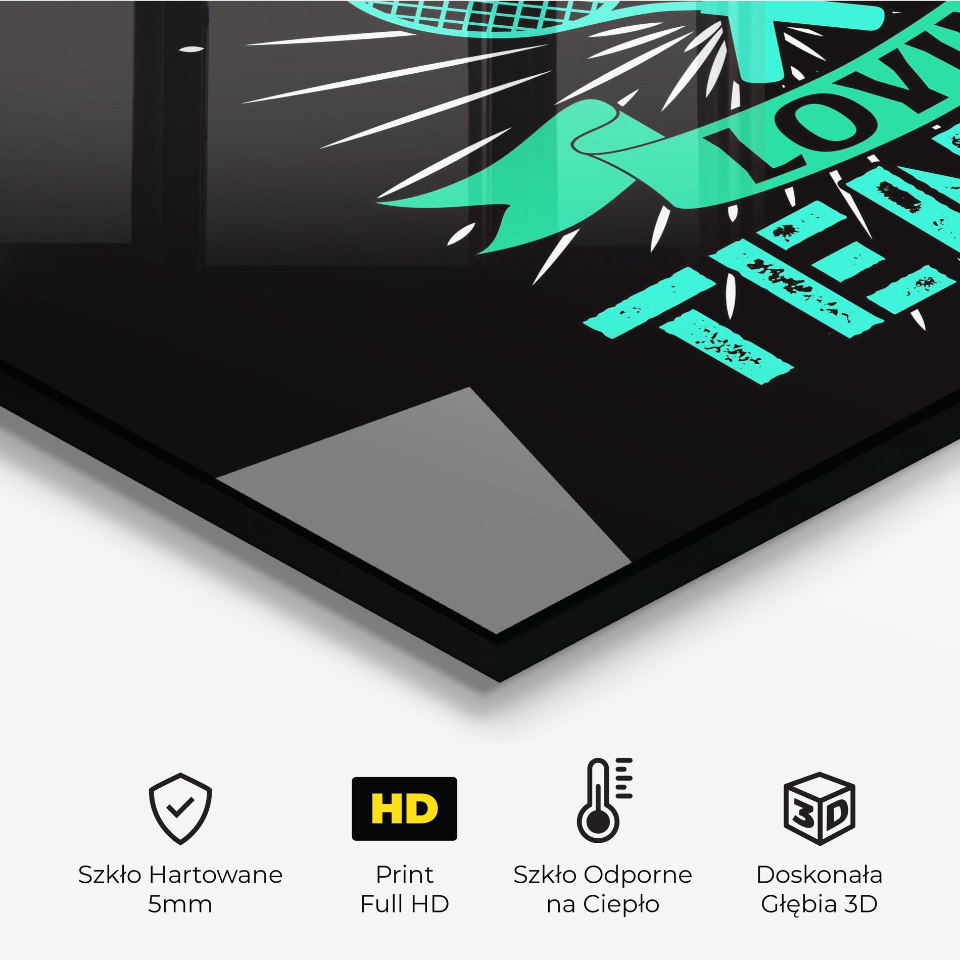 Panel Szklany do Kuchni Lovin Tennis mockup 2