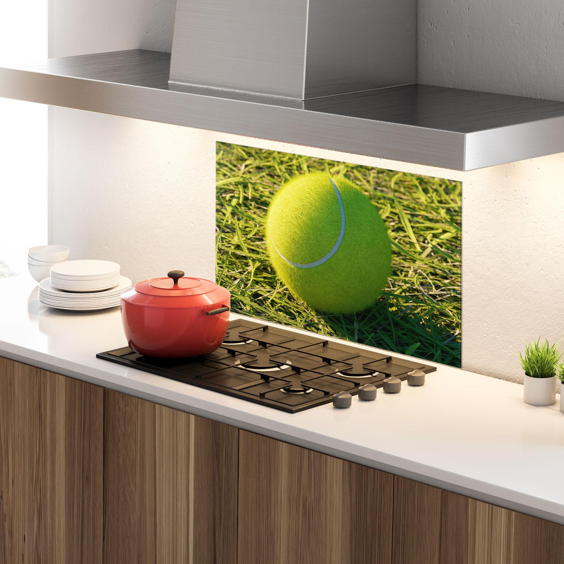 Panel Szklany do Kuchni Green Tennis Ball mockup 4