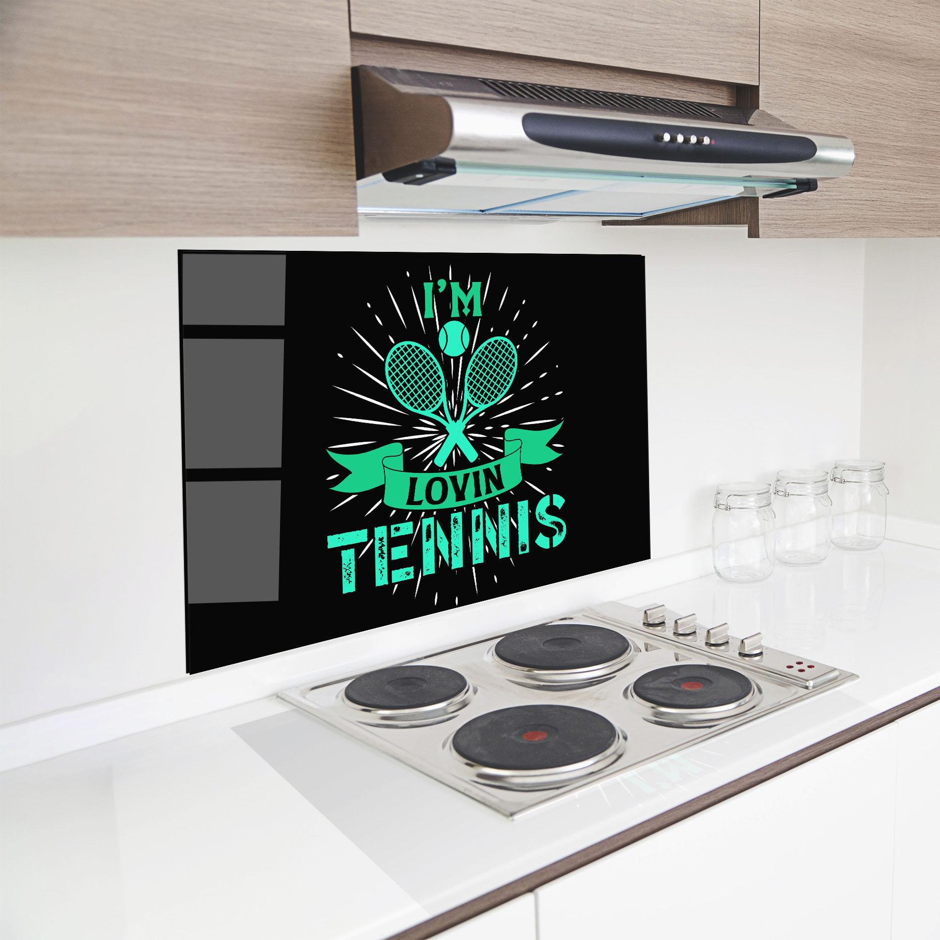 Panel Szklany do Kuchni Lovin Tennis mockup 8