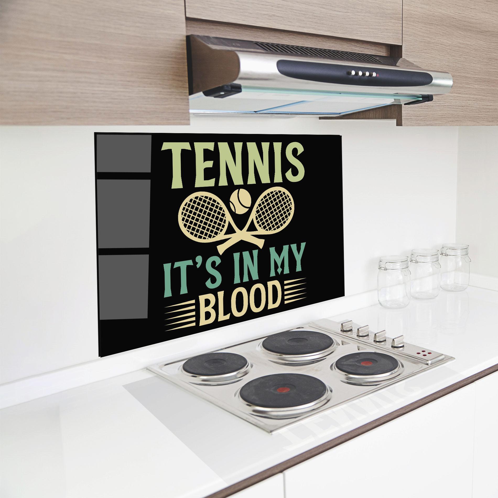 Panel Szklany do Kuchni Tennis Blood mockup 8