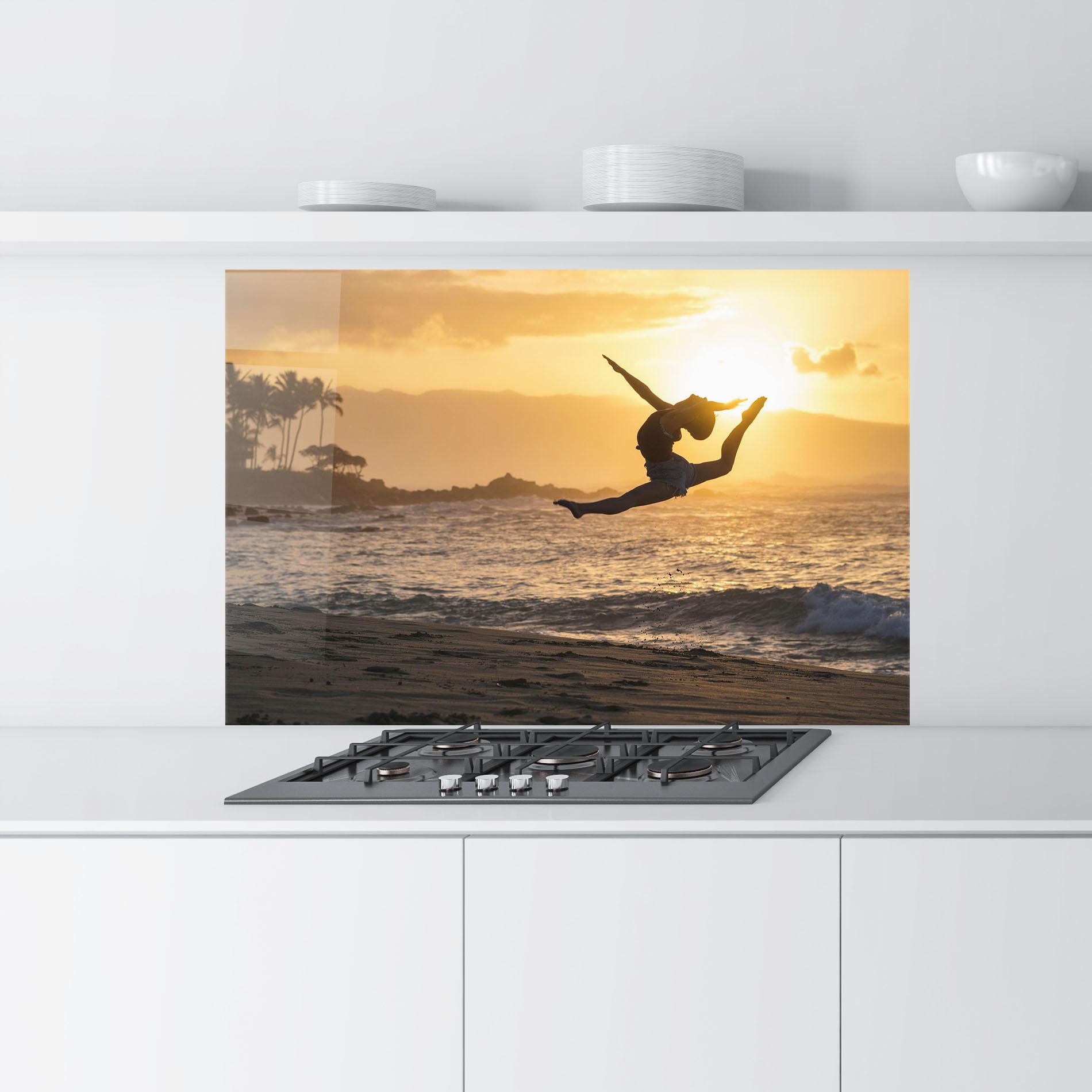 Panel Szklany do Kuchni Radiant Ripple mockup 9