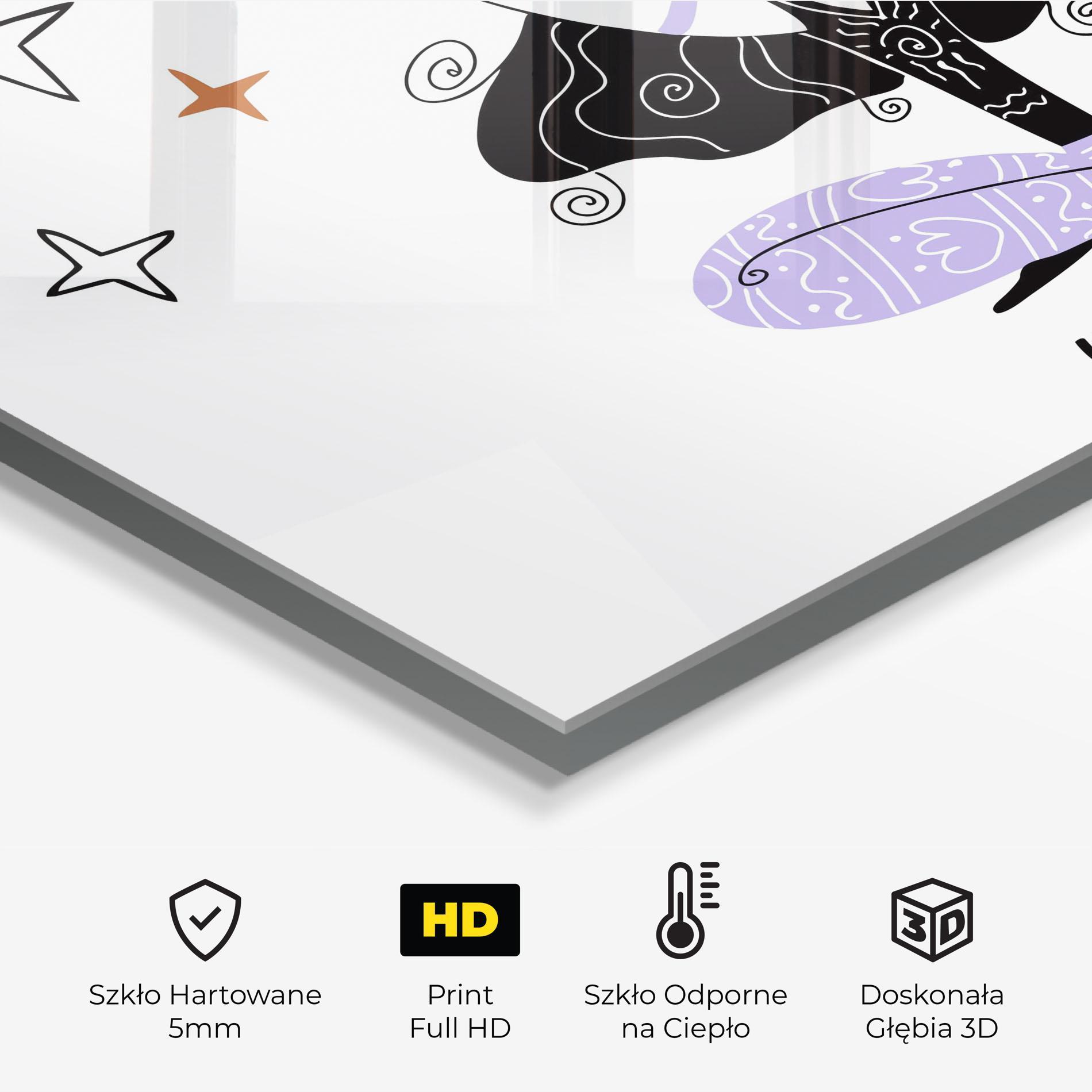 Panel Szklany do Kuchni Here And Now mockup 2