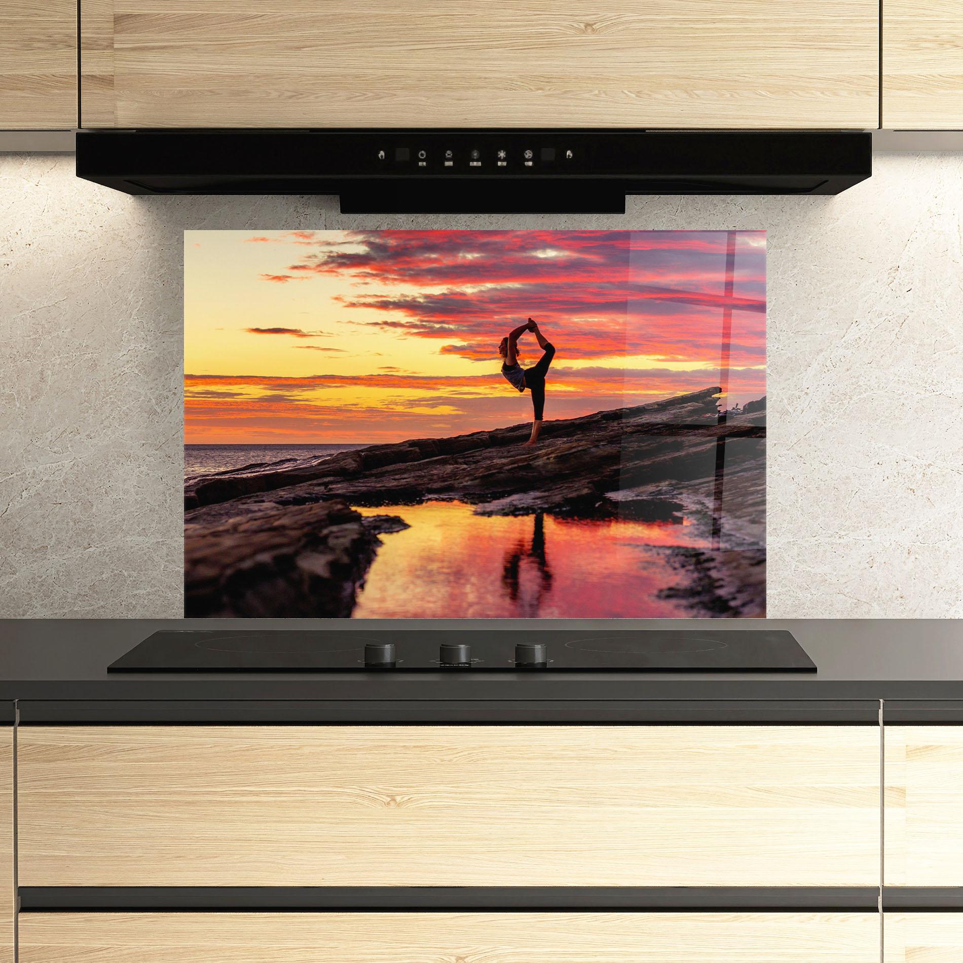 Panel Szklany do Kuchni Namaste mockup 3