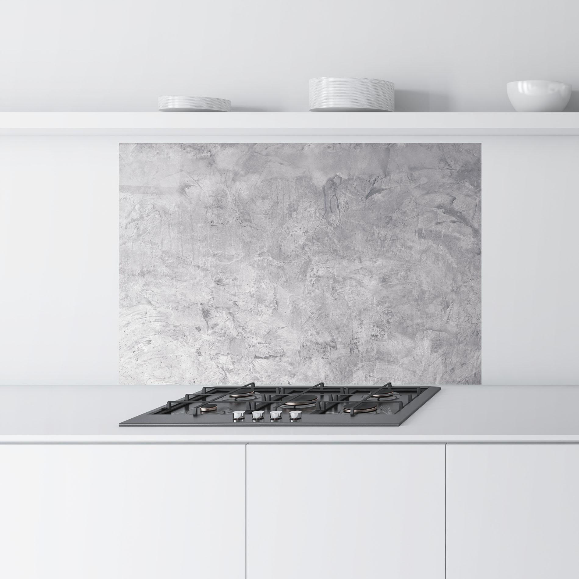 Panel Szklany do Kuchni Abstract Grey Wall mockup 9