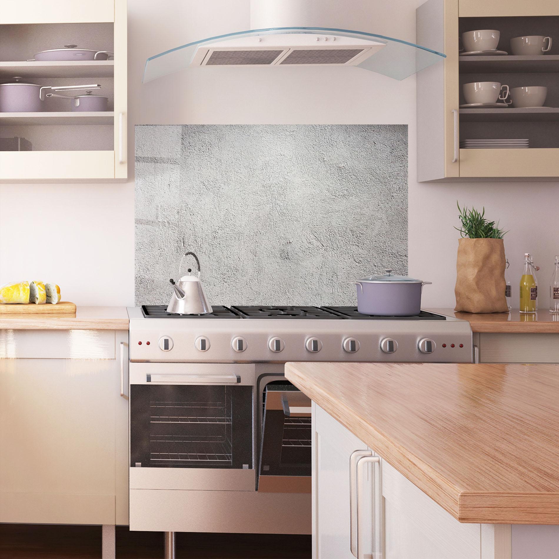 Panel Szklany do Kuchni Grey Texture Ciment mockup 1