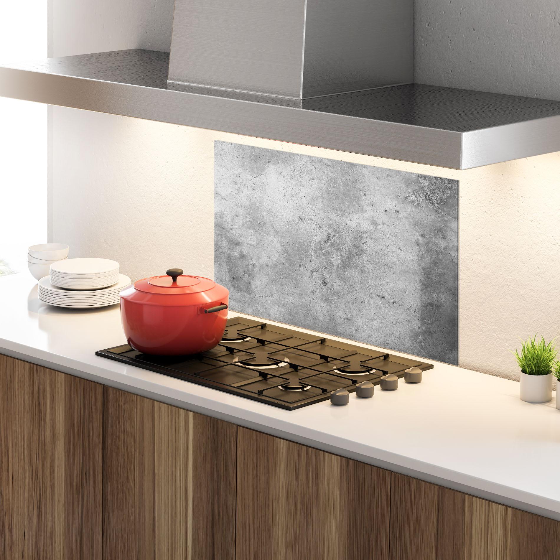 Panel Szklany do Kuchni Cement Wall Texture Background mockup 4