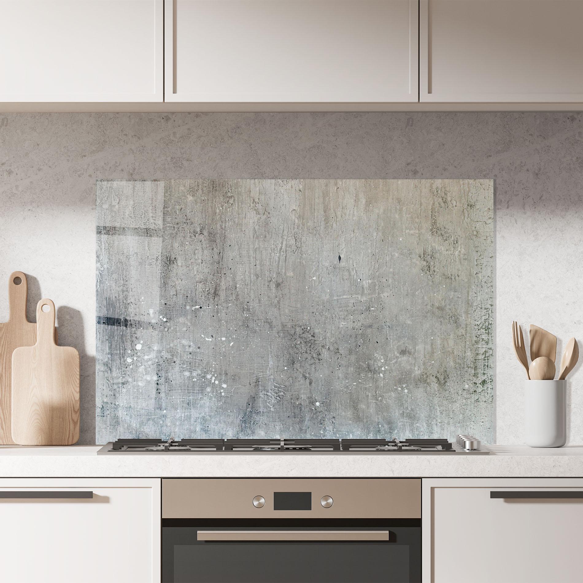 Panel Szklany do Kuchni Darkish Ciment mockup 7