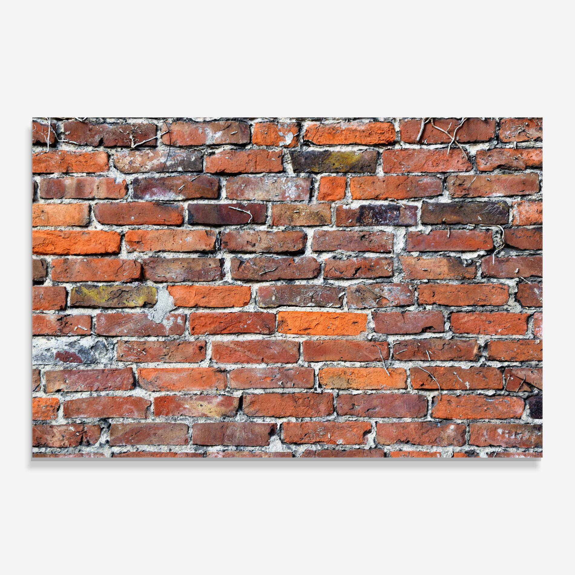 Panel Szklany do Kuchni Aged Bricks mockup 0