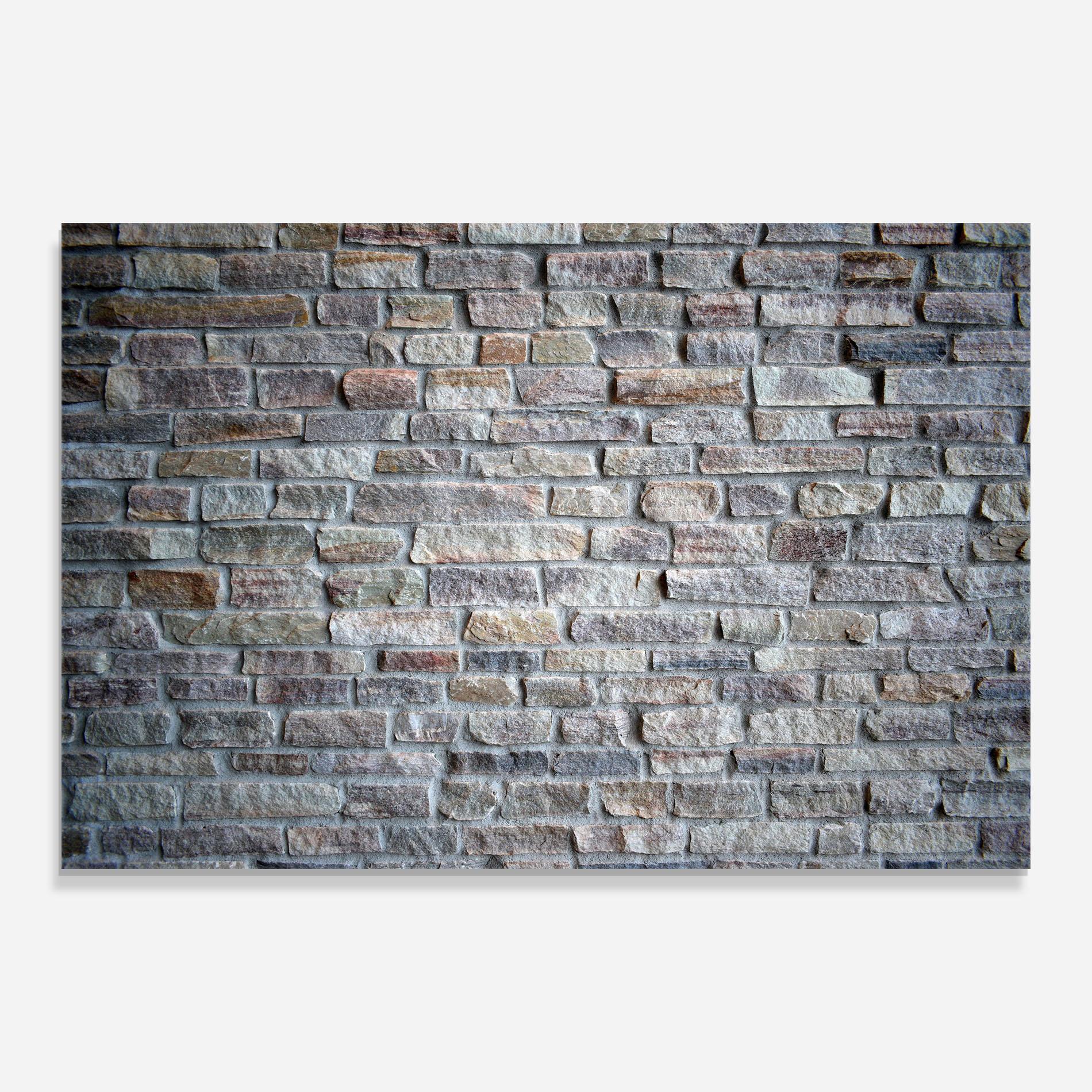 Panel Szklany do Kuchni Greyish Bircks mockup 0