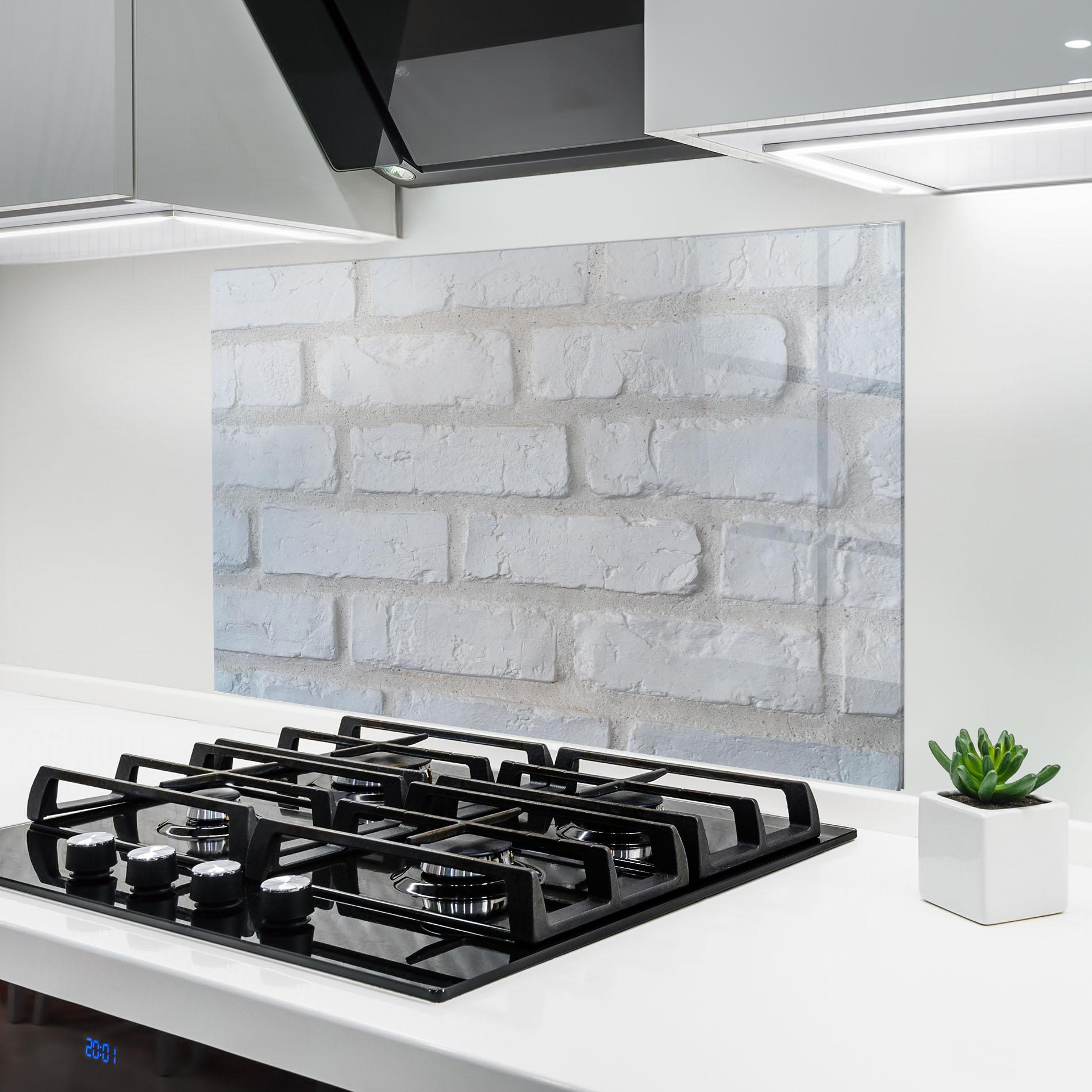 Panel Szklany do Kuchni Bright Bricks mockup 6