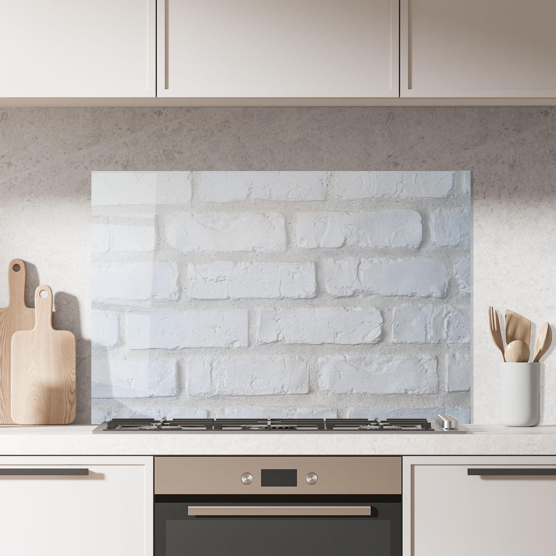 Panel Szklany do Kuchni Bright Bricks mockup 7