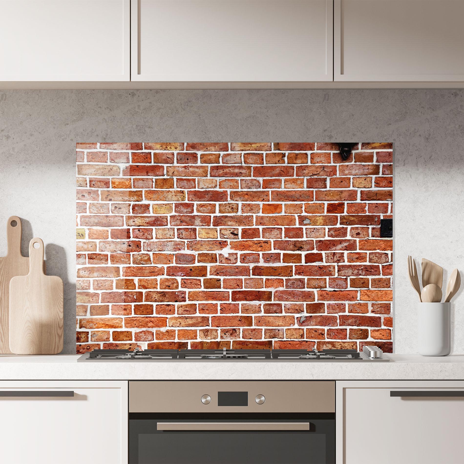 Panel Szklany do Kuchni Construction Bricks mockup 7