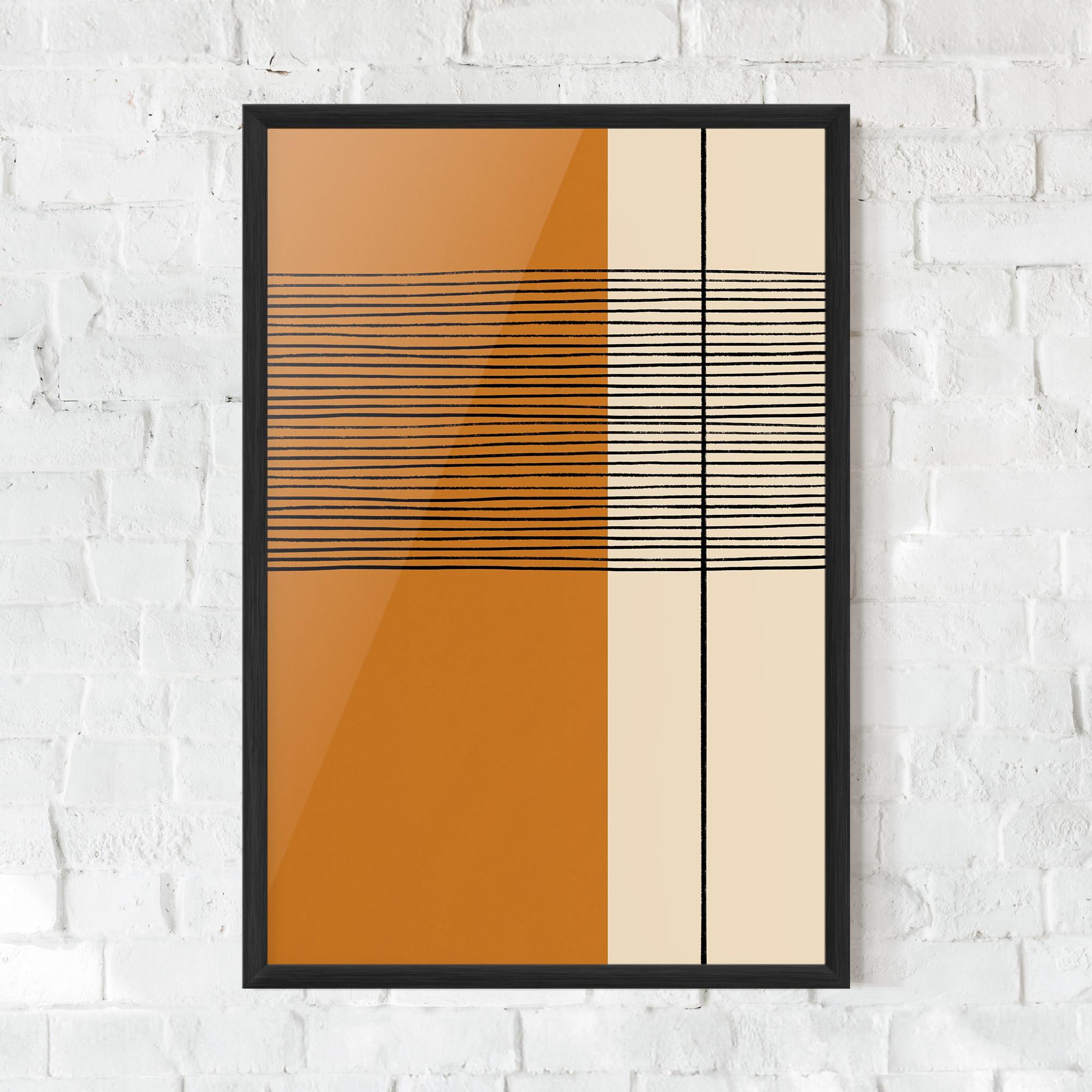 Plakat w Ramie Scandinavian Painting mockup 0