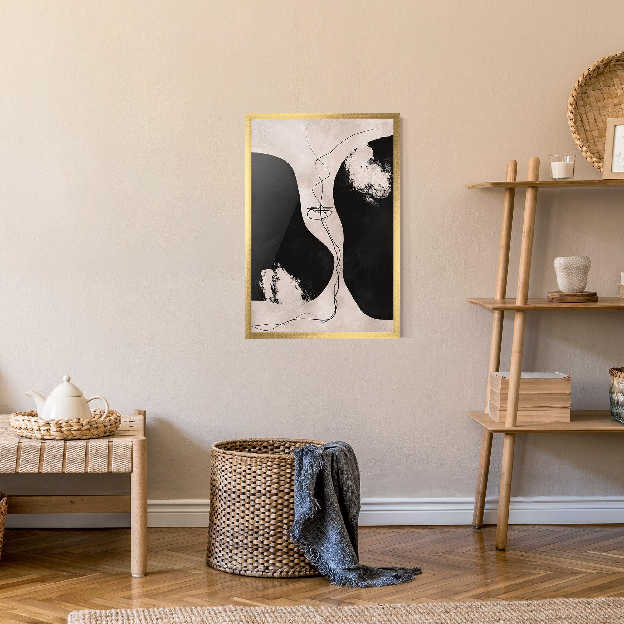 Plakat w Ramie Modern Brushstrokes mockup 9