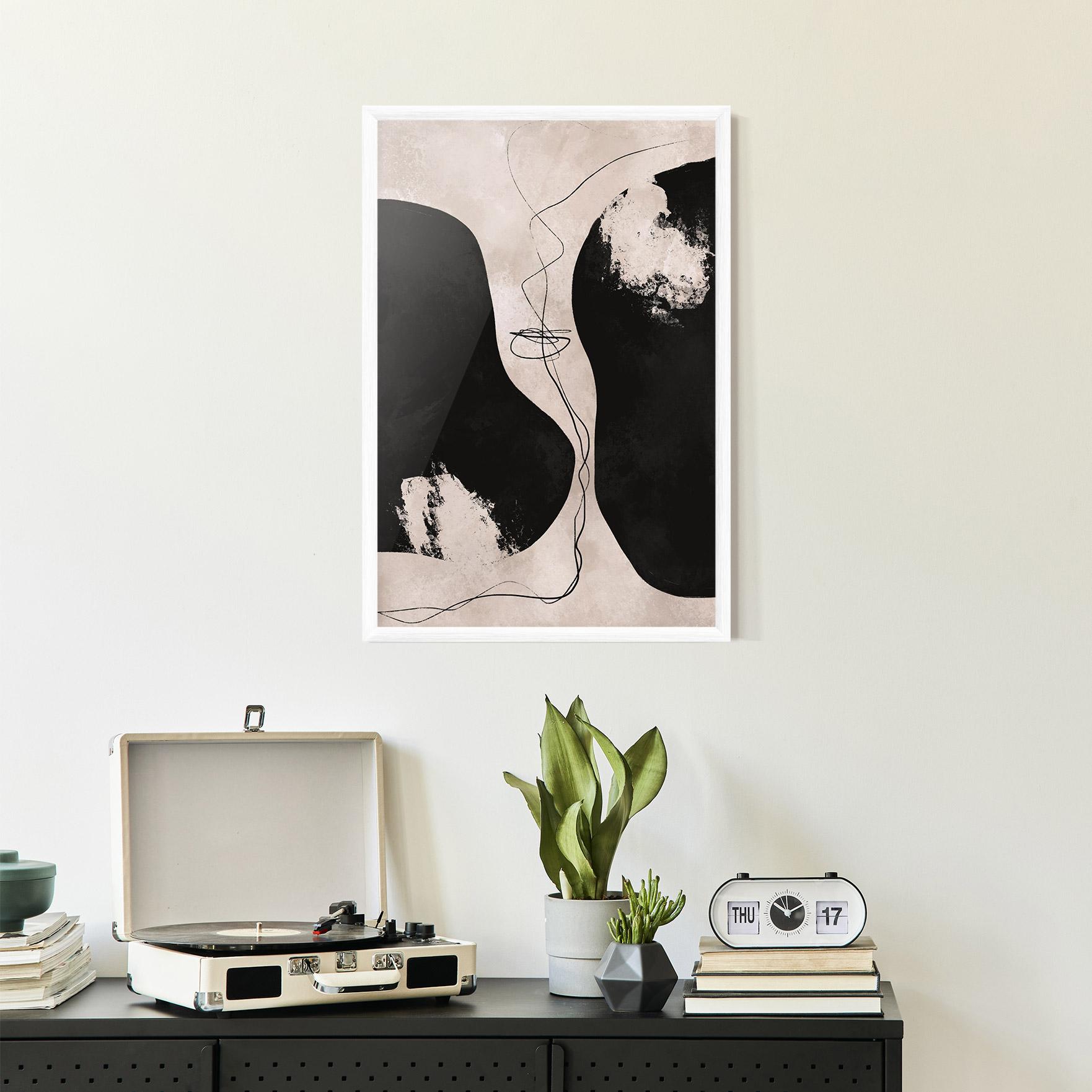 Plakat w Ramie Modern Brushstrokes mockup 2