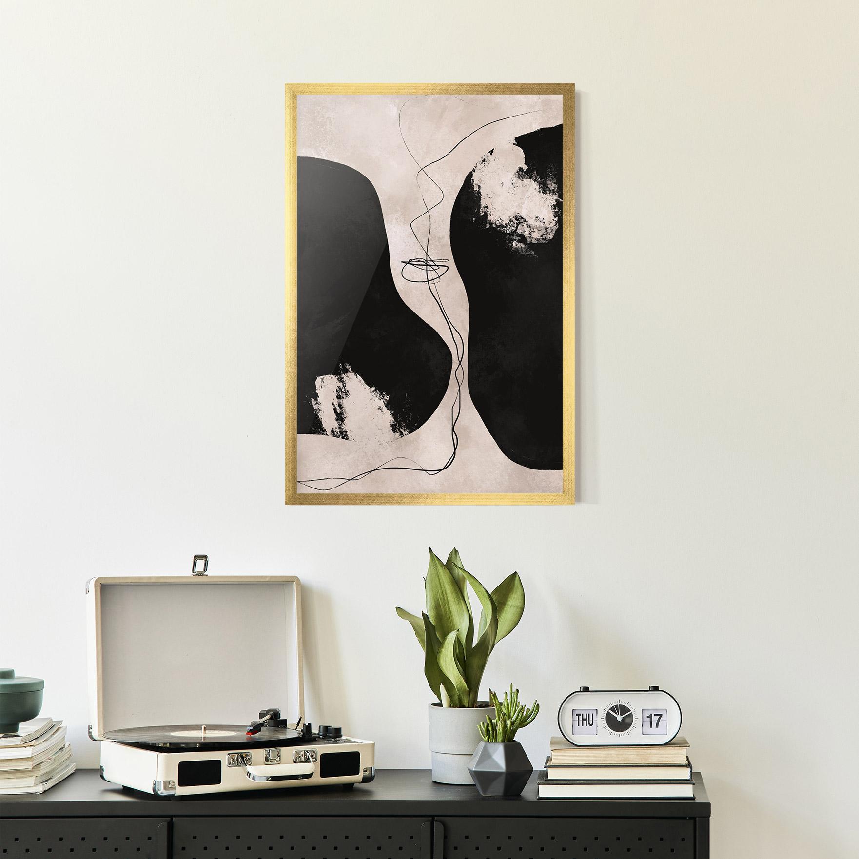 Plakat w Ramie Modern Brushstrokes mockup 2