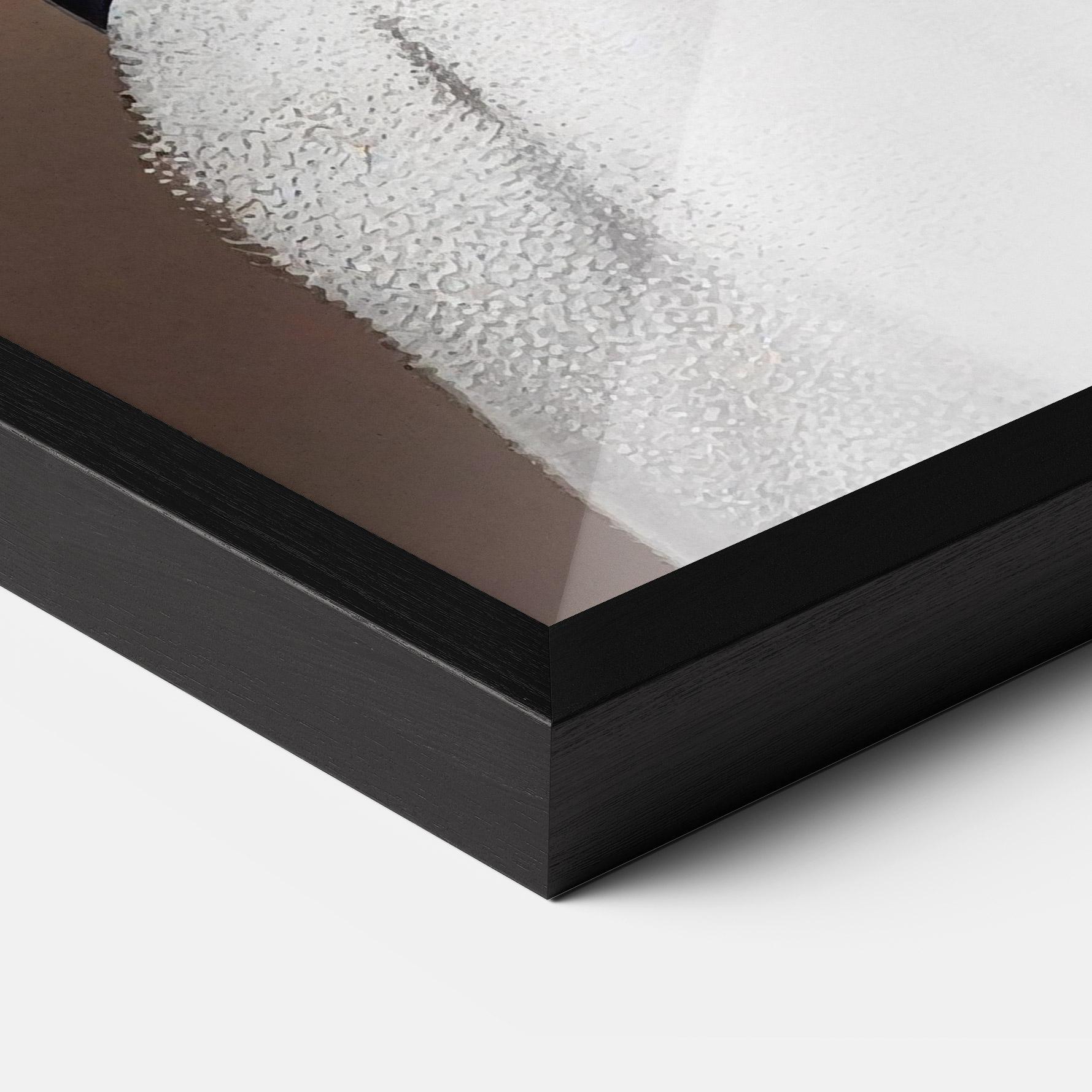 Plakat w Ramie Woman With Gold Lines mockup 3