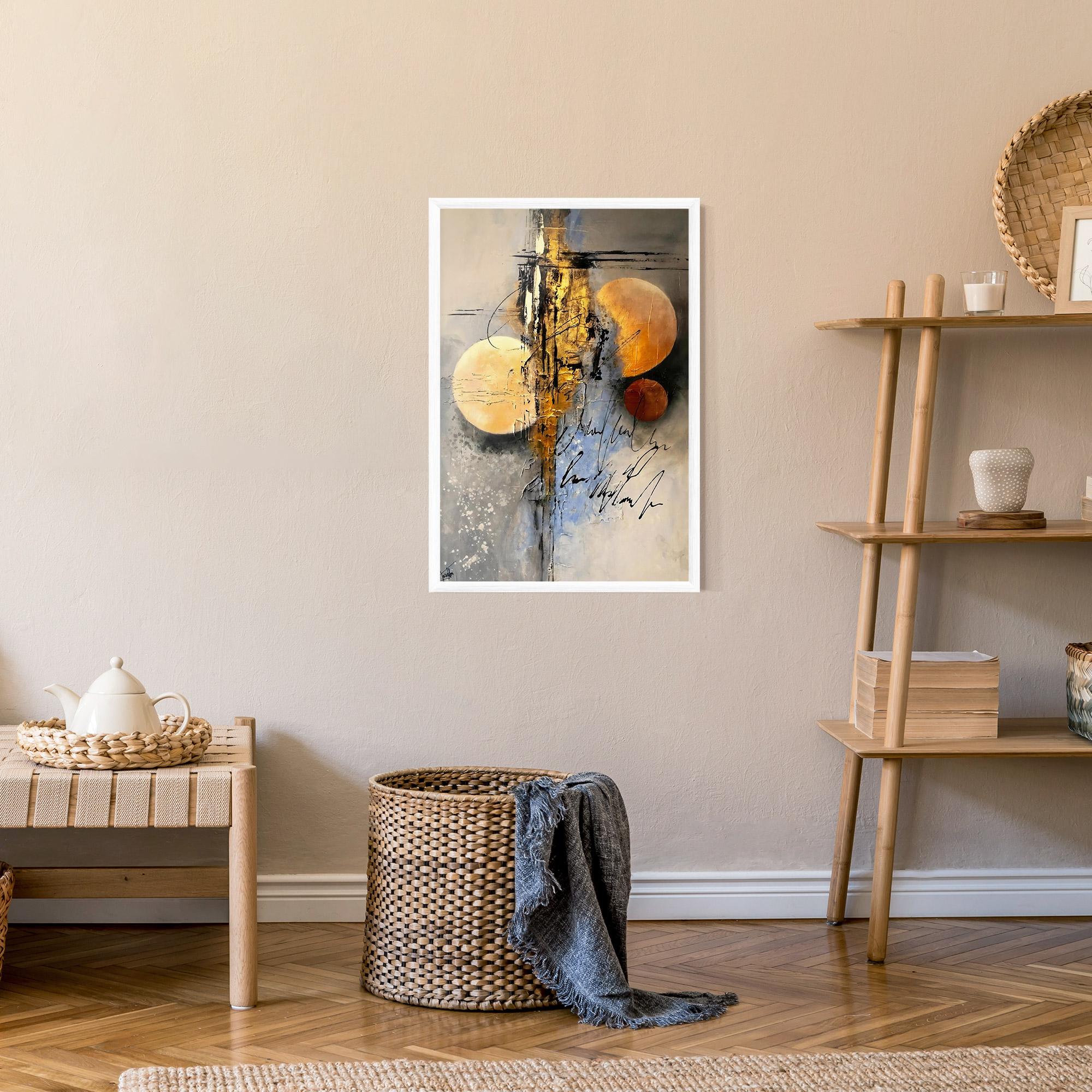 Plakat w Ramie Abstract Moons mockup 9