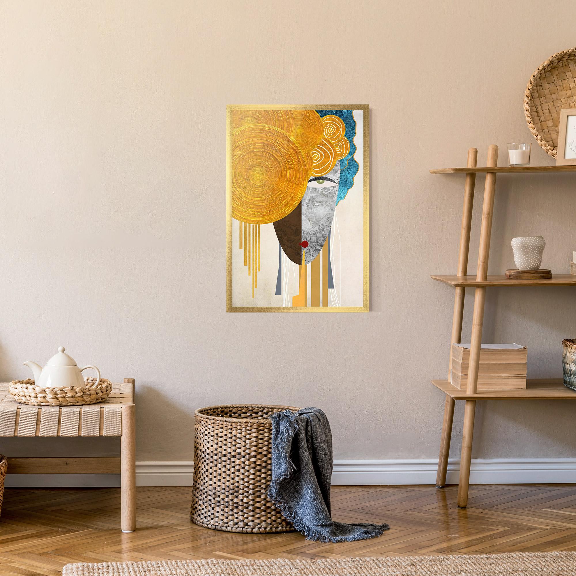 Plakat w Ramie Abstract Grey Face 1 mockup 9