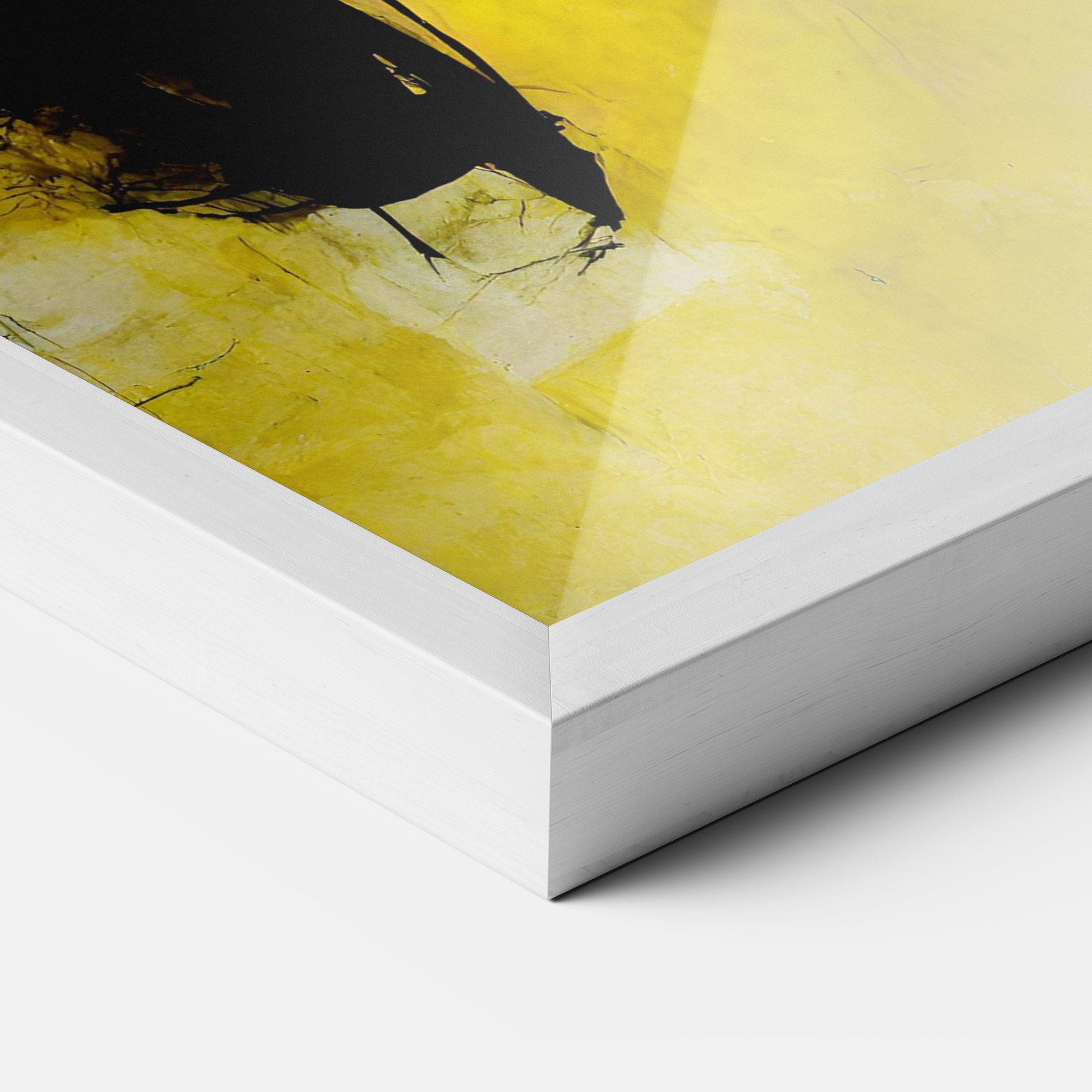 Abstract Black Yellow mockup 3