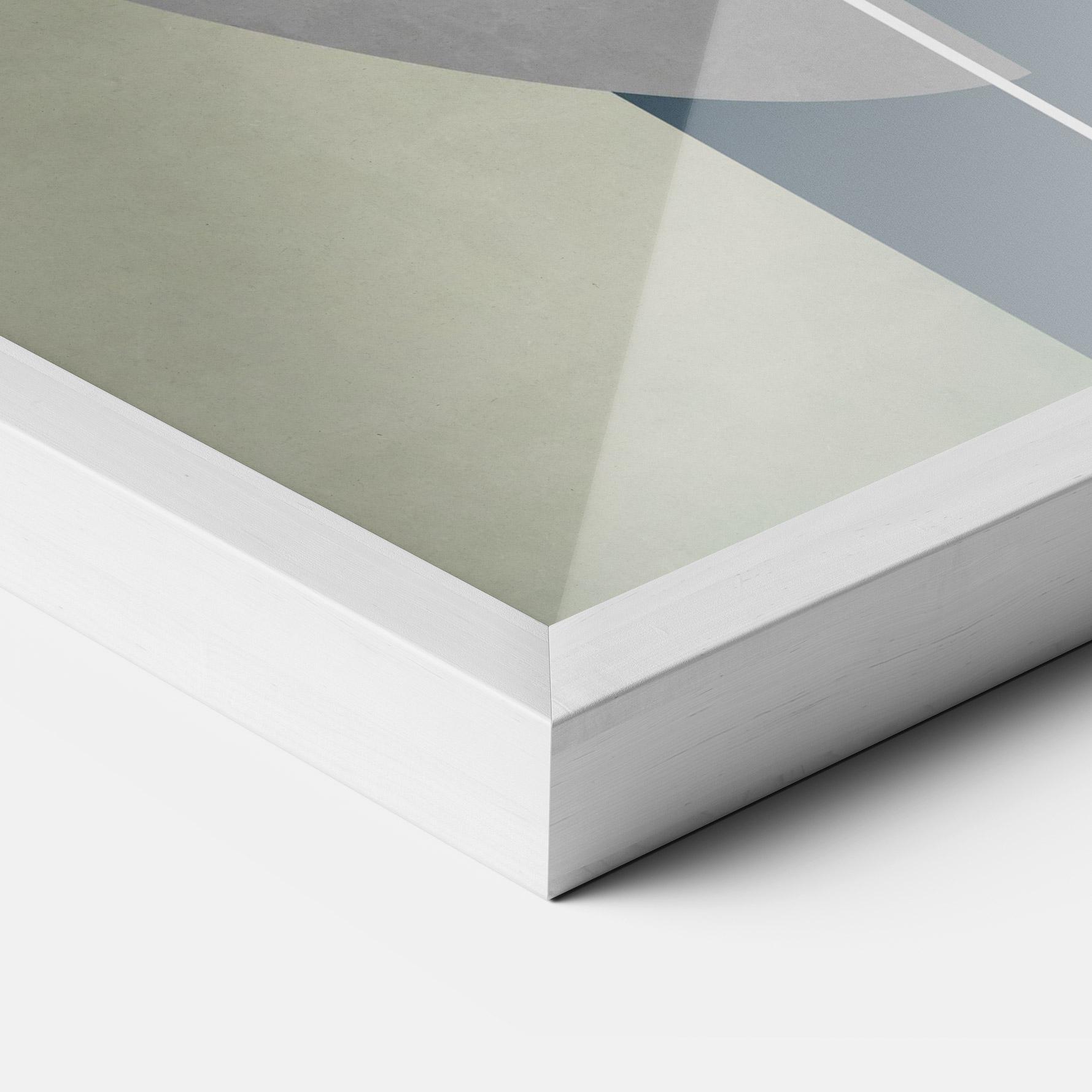 Plakat w Ramie Abstract Brown Face mockup 3