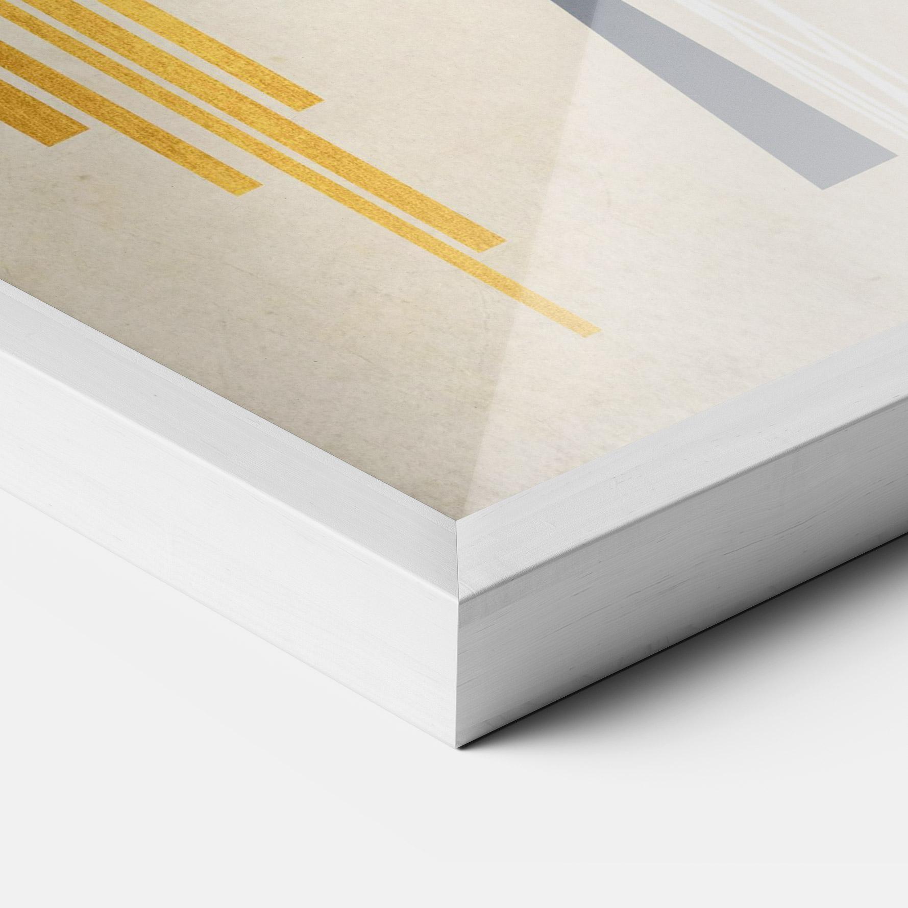 Plakat w Ramie Abstract Grey Face 1 mockup 3