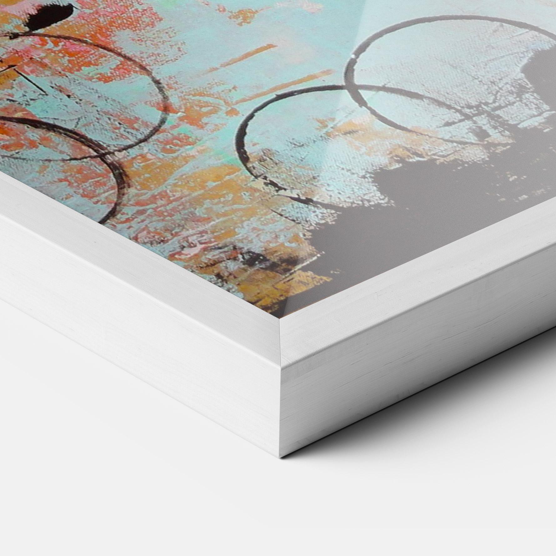 Plakat w Ramie Abstract Pink Circle mockup 3