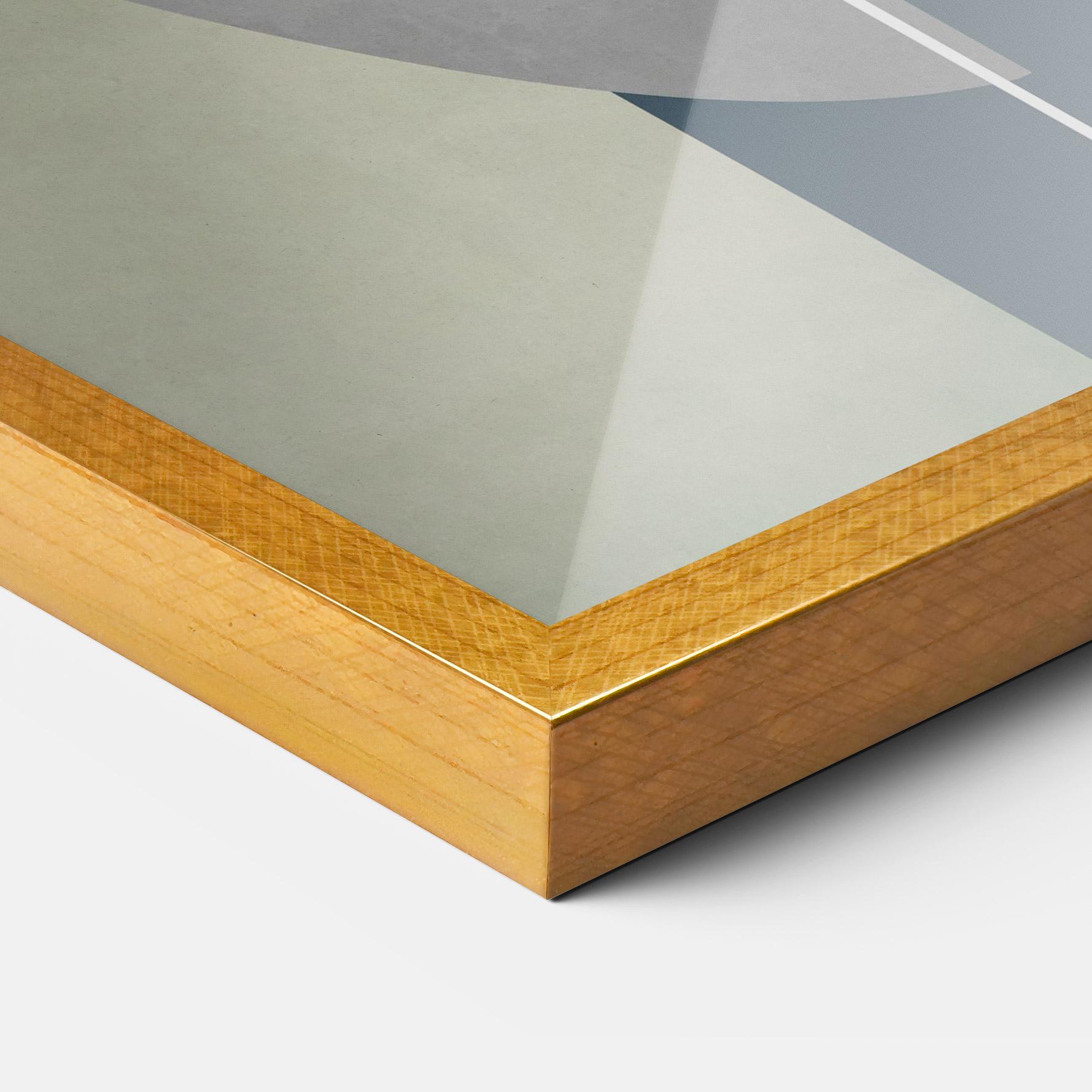 Plakat w Ramie Abstract Brown Face mockup 3