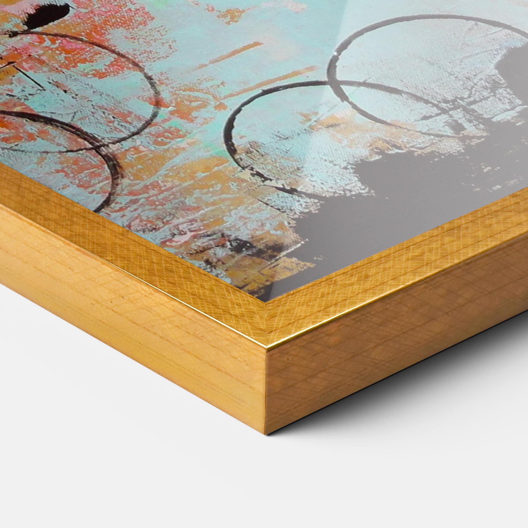 Plakat w Ramie Abstract Pink Circle mockup 3