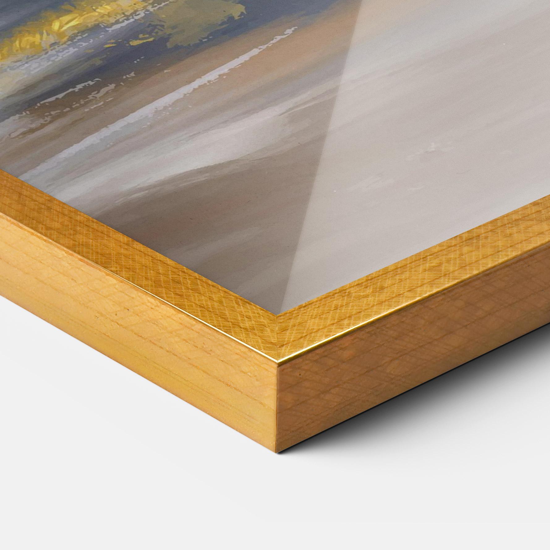 Plakat w Ramie Messy Gold Art mockup 3