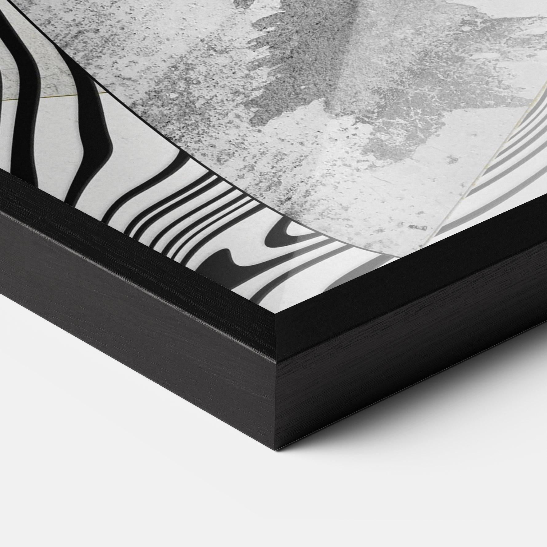 Plakat w Ramie Abstract Black Lines mockup 3