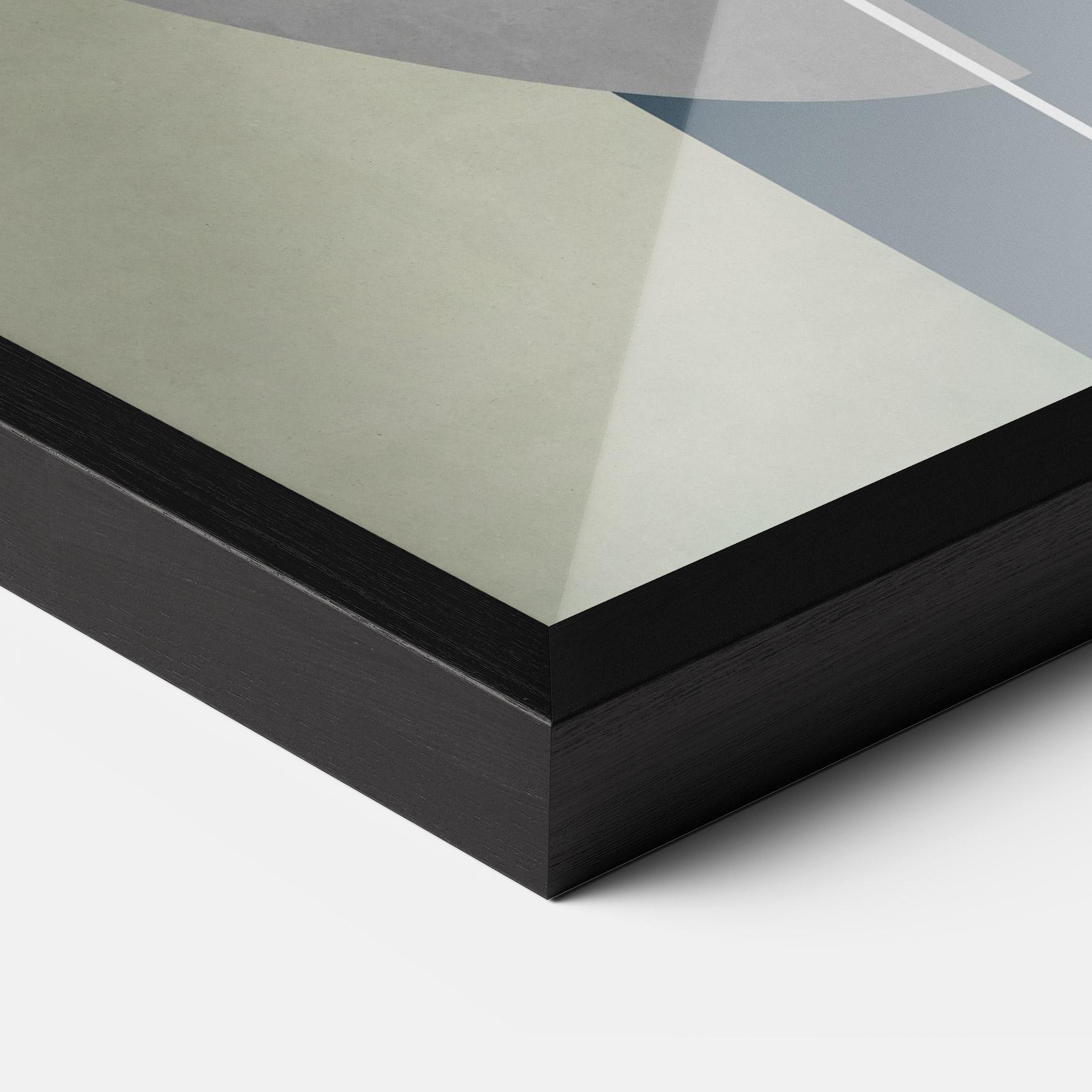 Plakat w Ramie Abstract Brown Face mockup 3