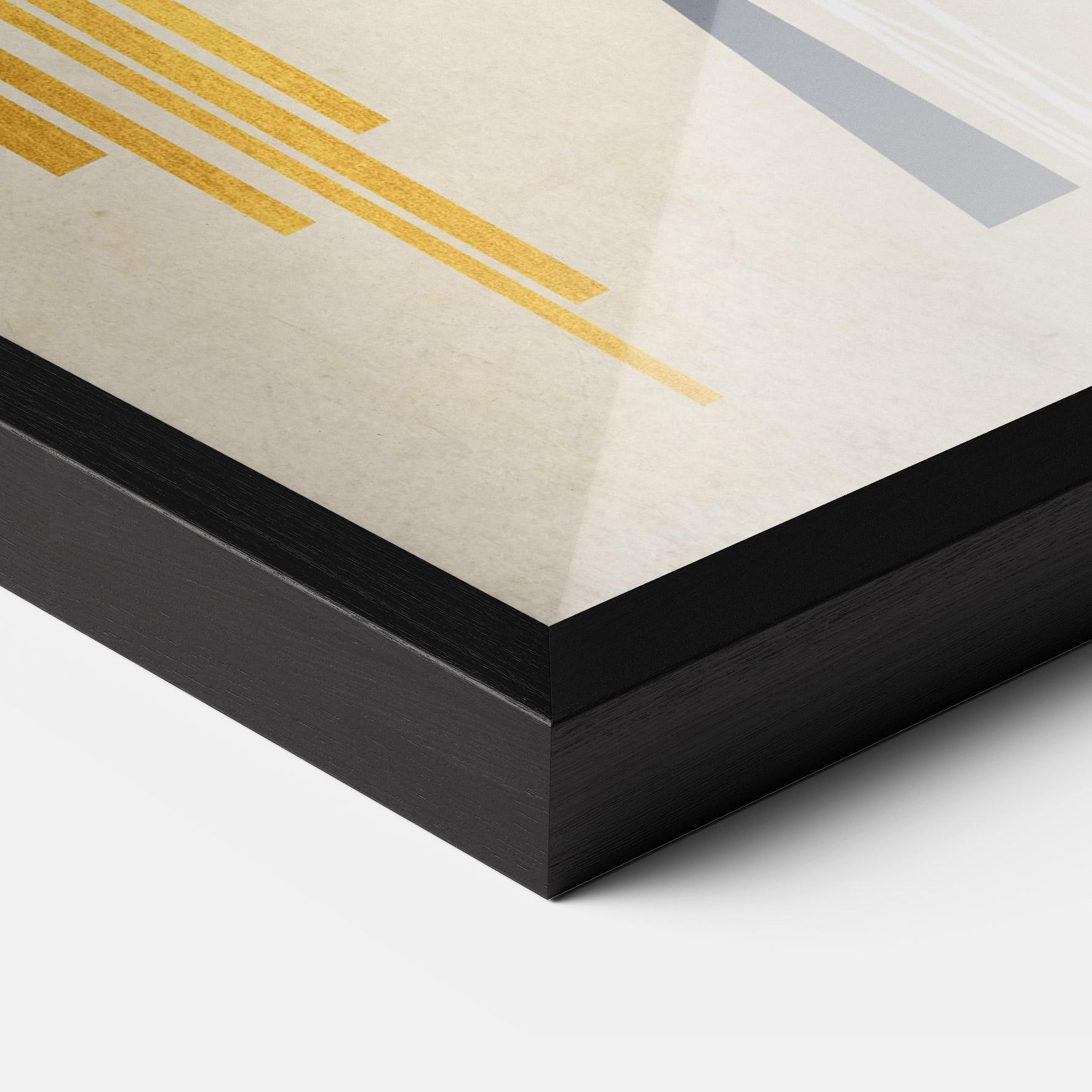 Plakat w Ramie Abstract Grey Face 1 mockup 3