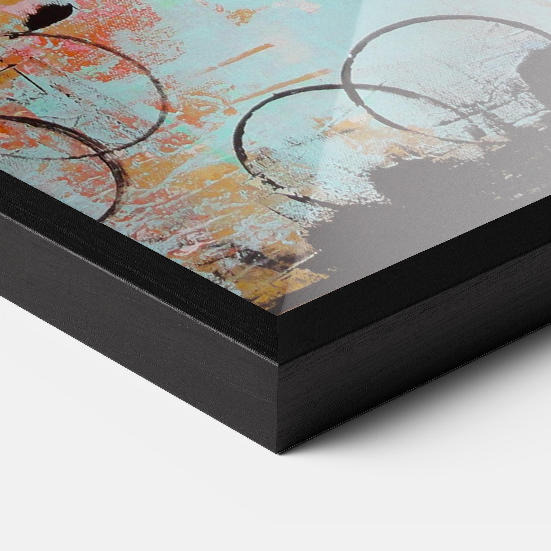 Plakat w Ramie Abstract Pink Circle mockup 3