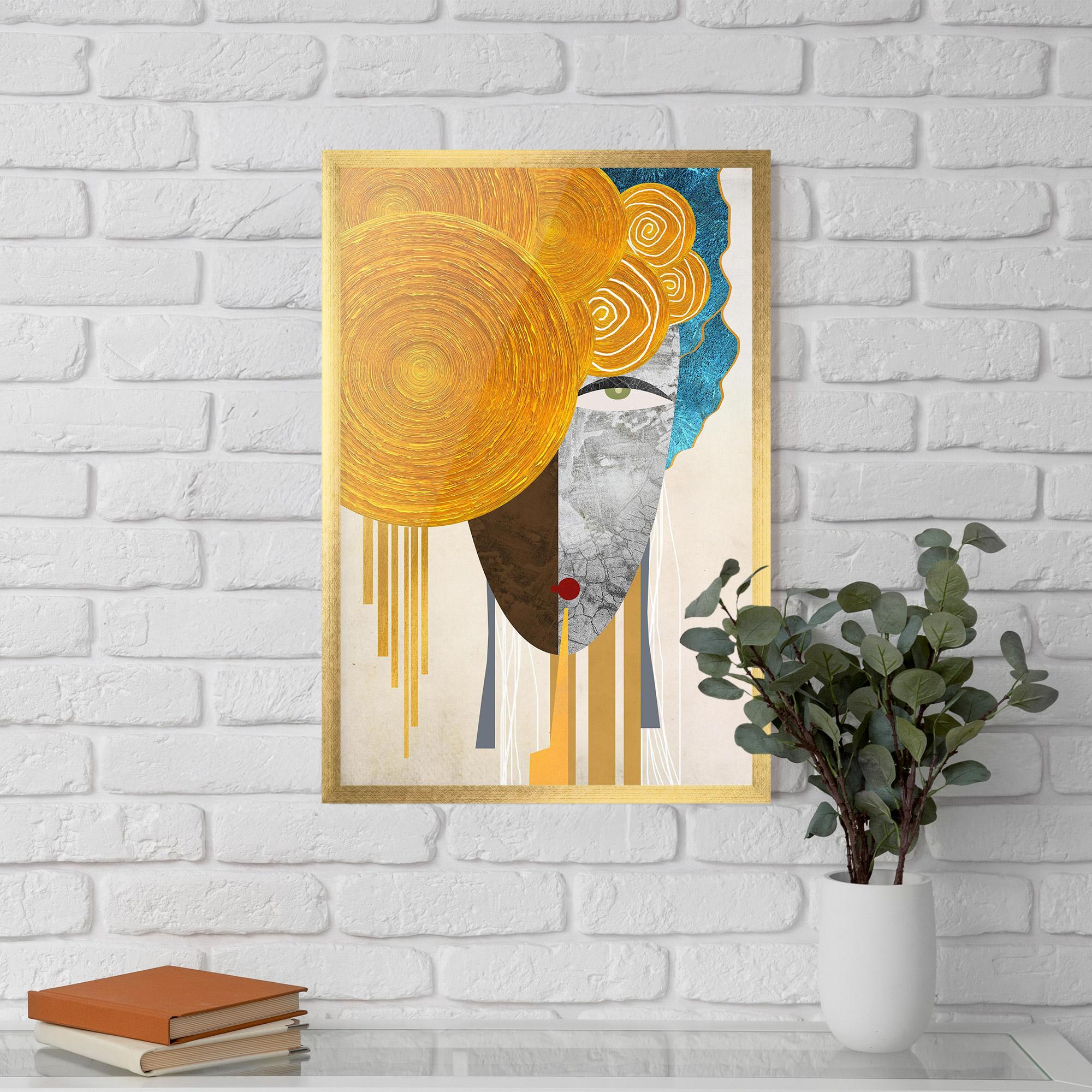 Plakat w Ramie Abstract Grey Face 1 mockup 5