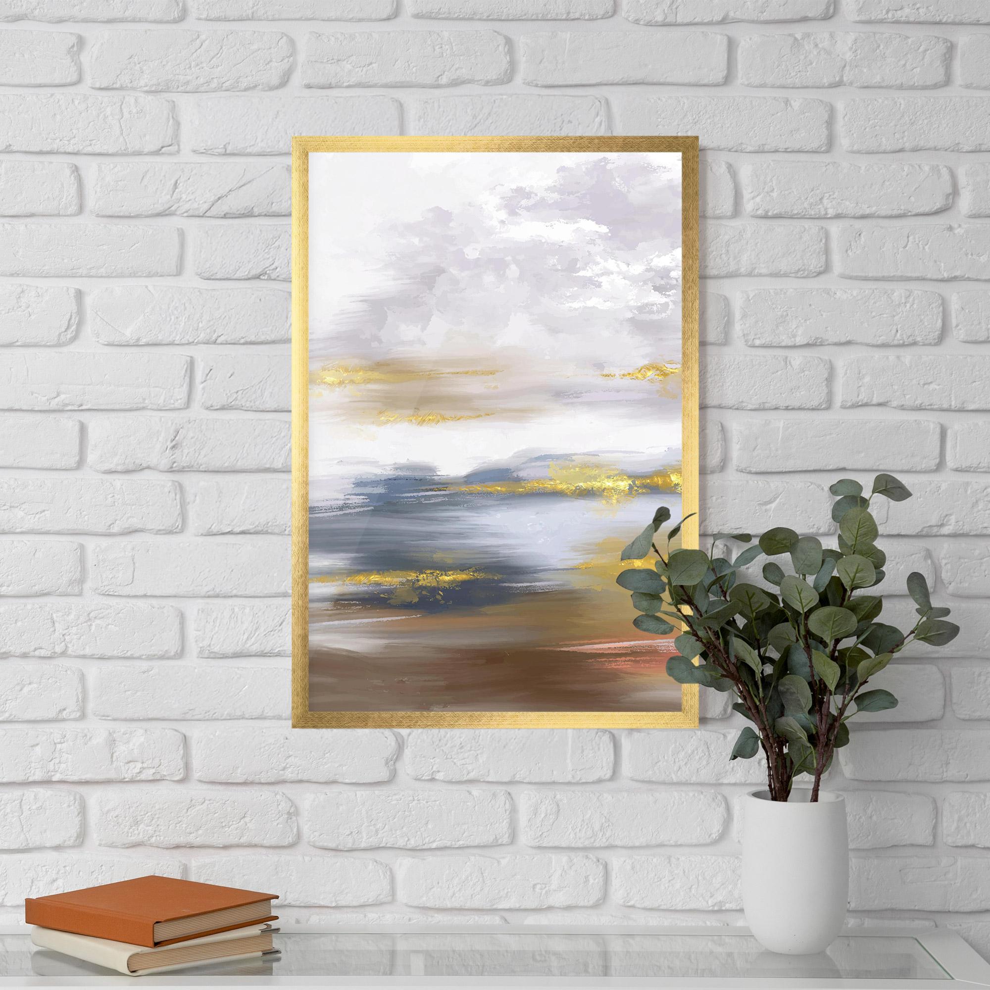 Plakat w Ramie Messy Gold Art mockup 5