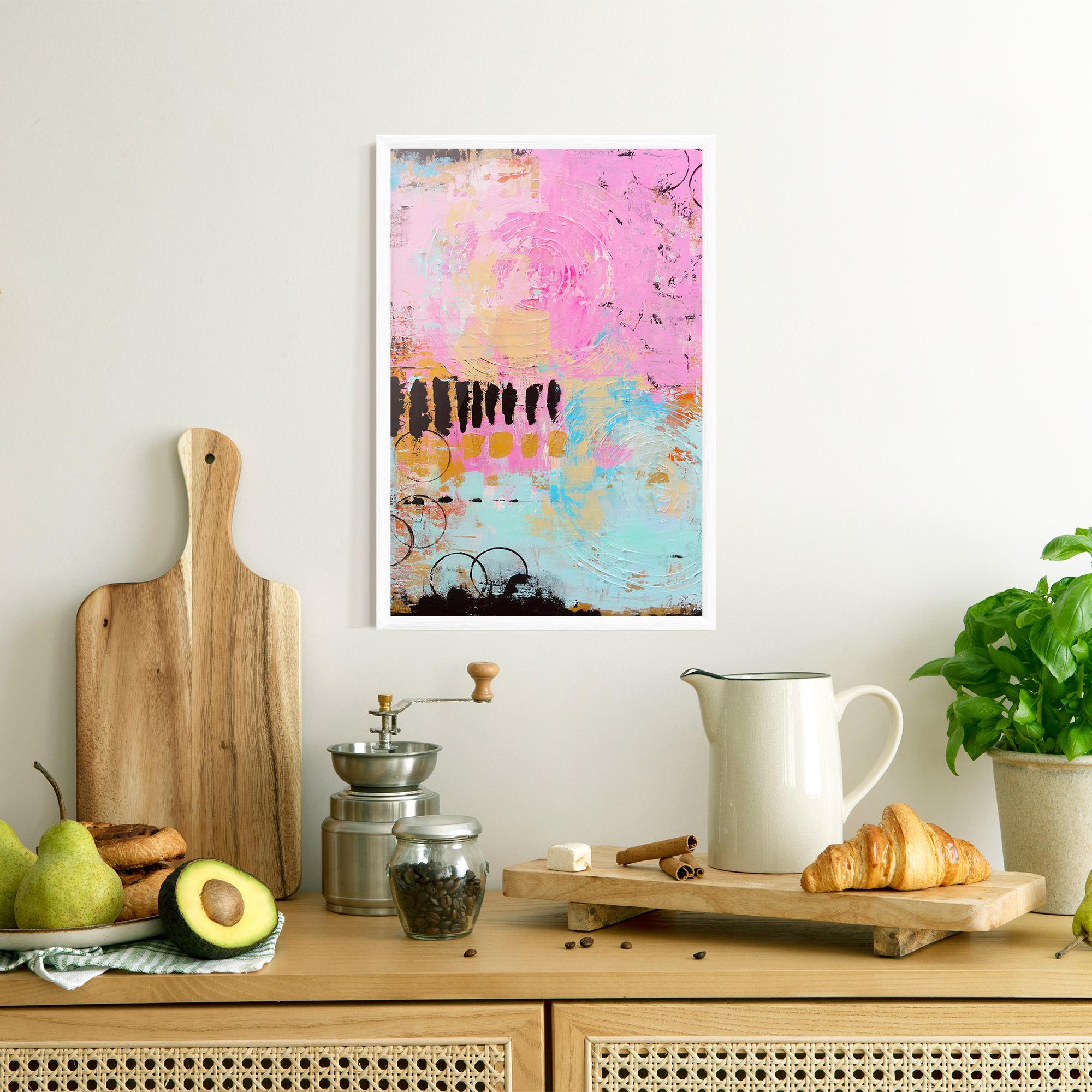 Plakat w Ramie Abstract Pink Circle mockup 8