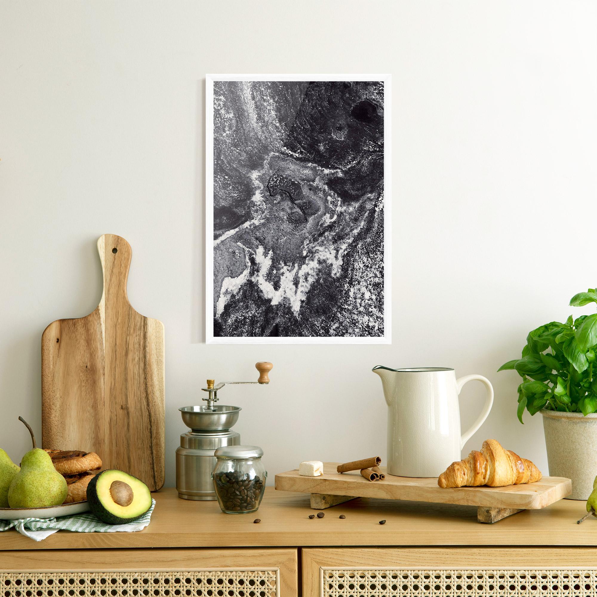 Plakat w Ramie Black And White Abstract mockup 8