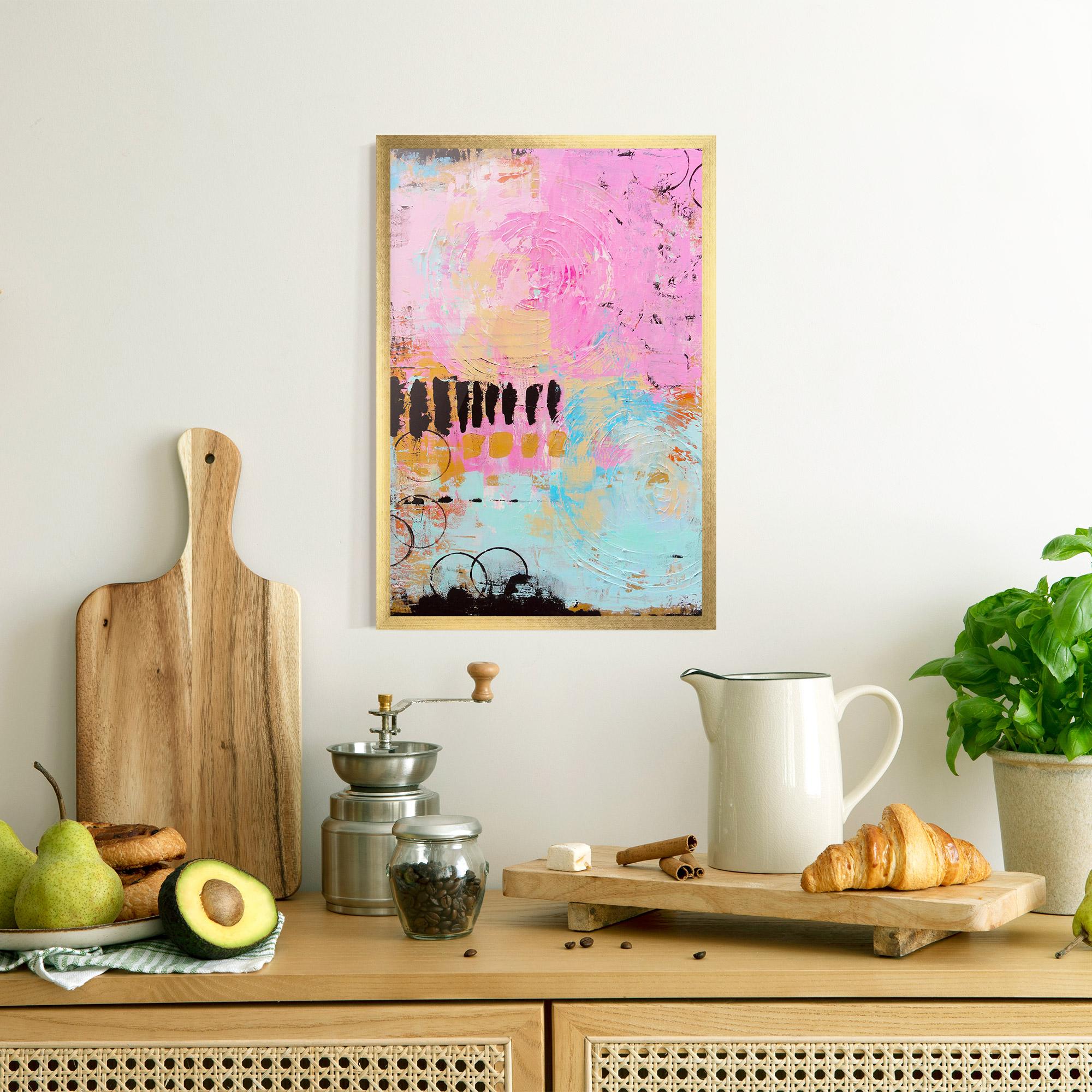 Plakat w Ramie Abstract Pink Circle mockup 8