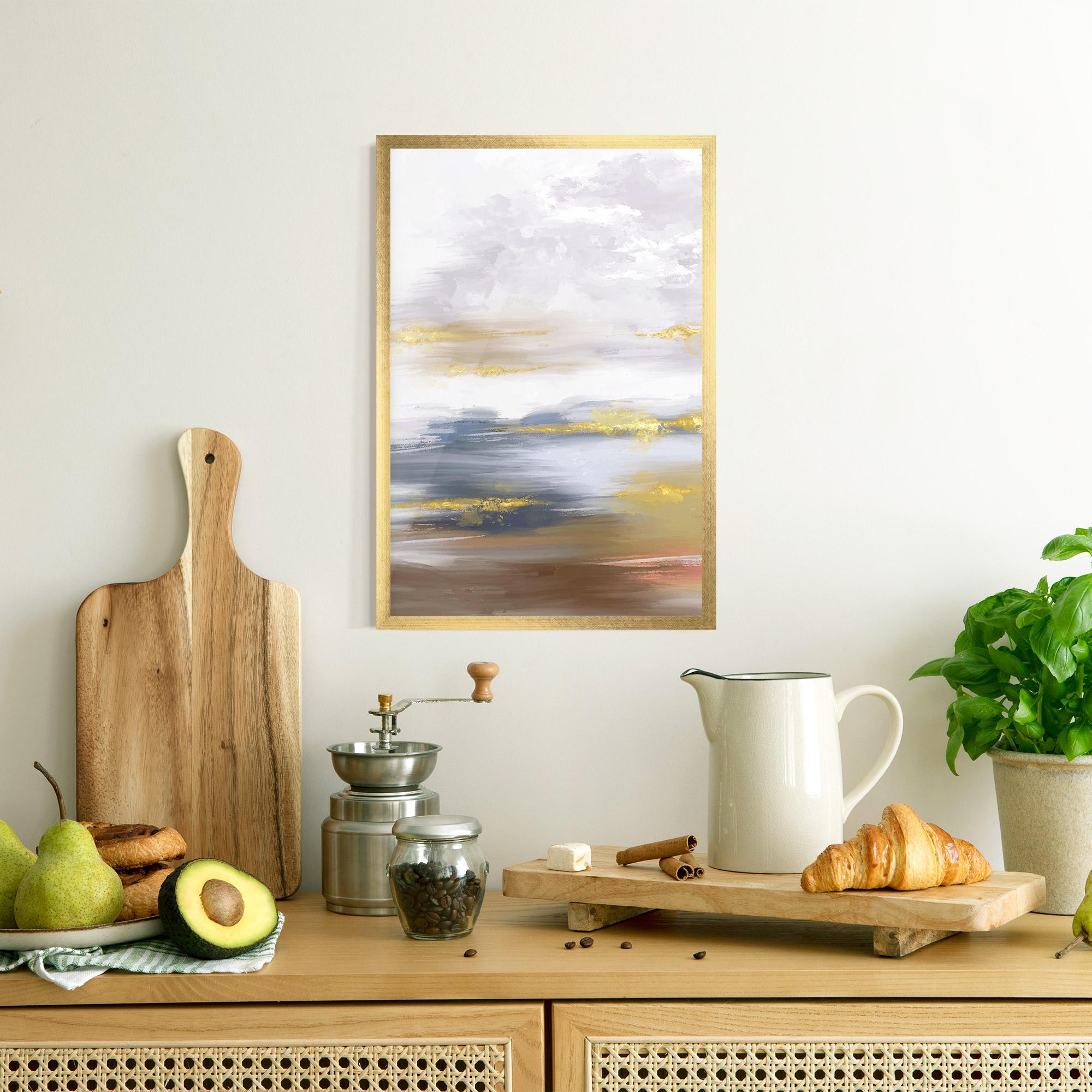 Plakat w Ramie Messy Gold Art mockup 8