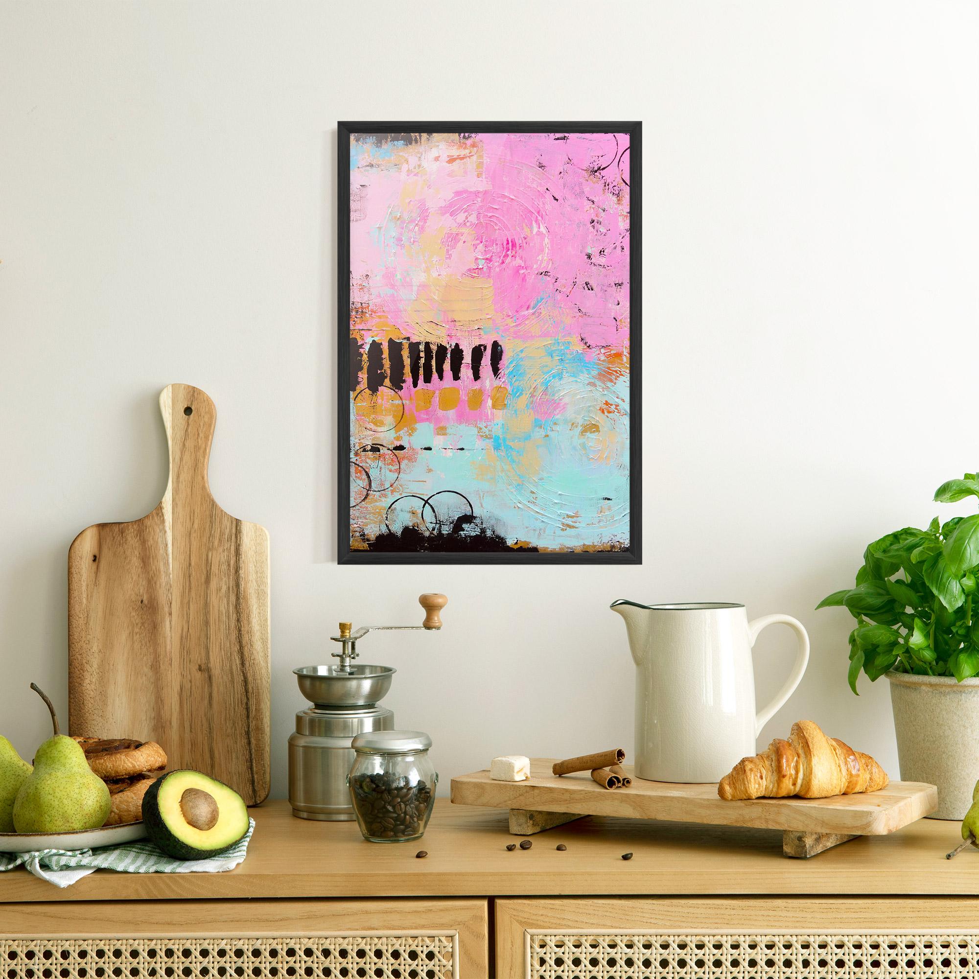 Plakat w Ramie Abstract Pink Circle mockup 8