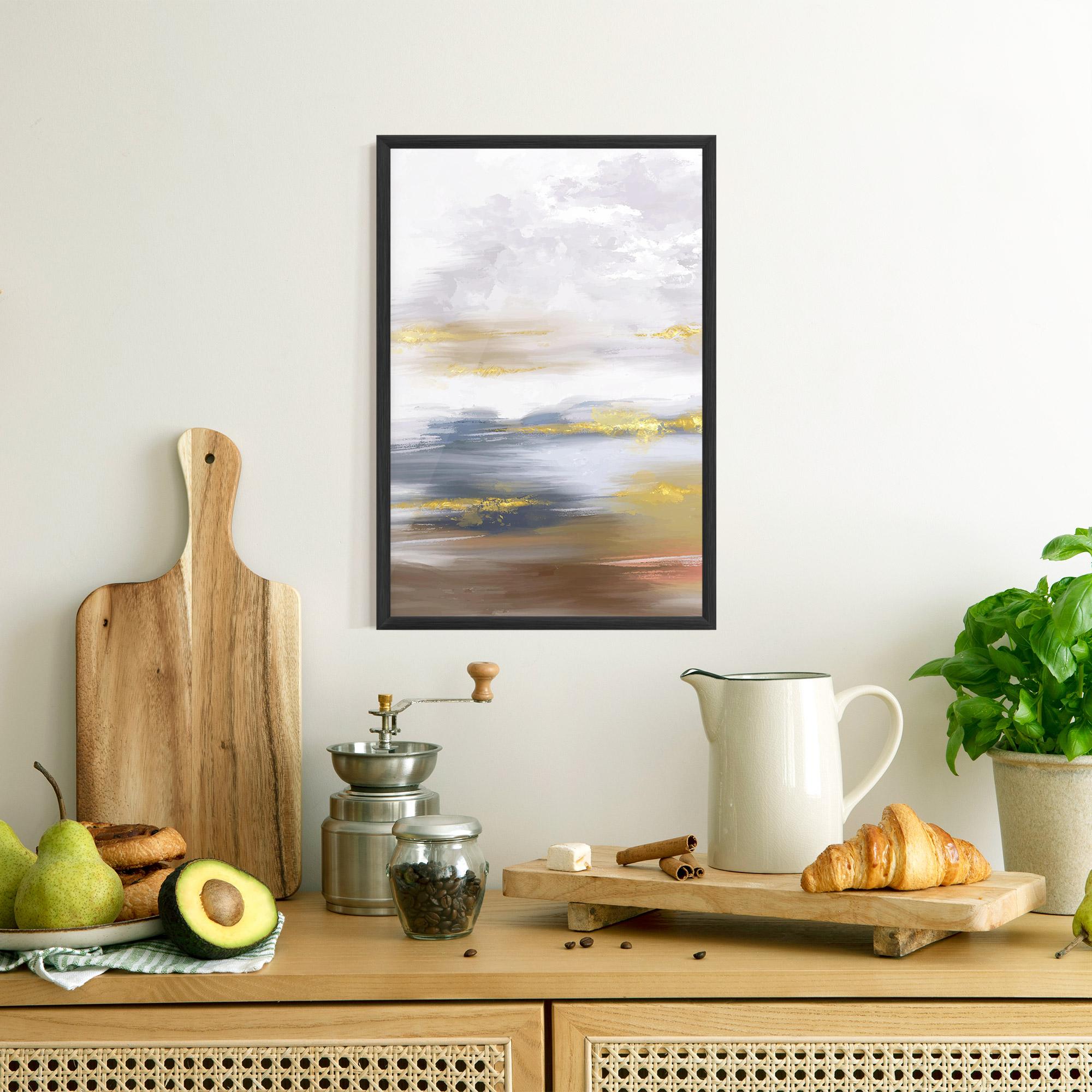 Plakat w Ramie Messy Gold Art mockup 8