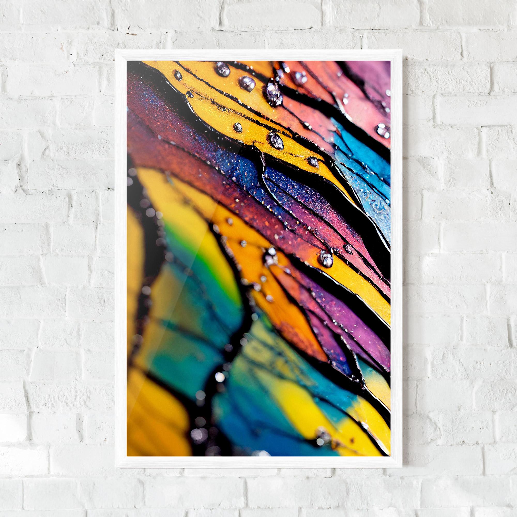 Plakat w Ramie Beautiful Colorful Epoxy mockup 0