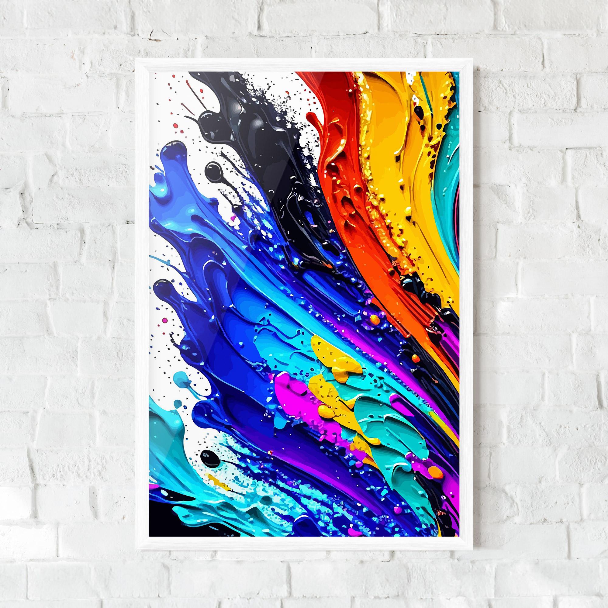 Plakat w Ramie Pretty Splash Color mockup 0