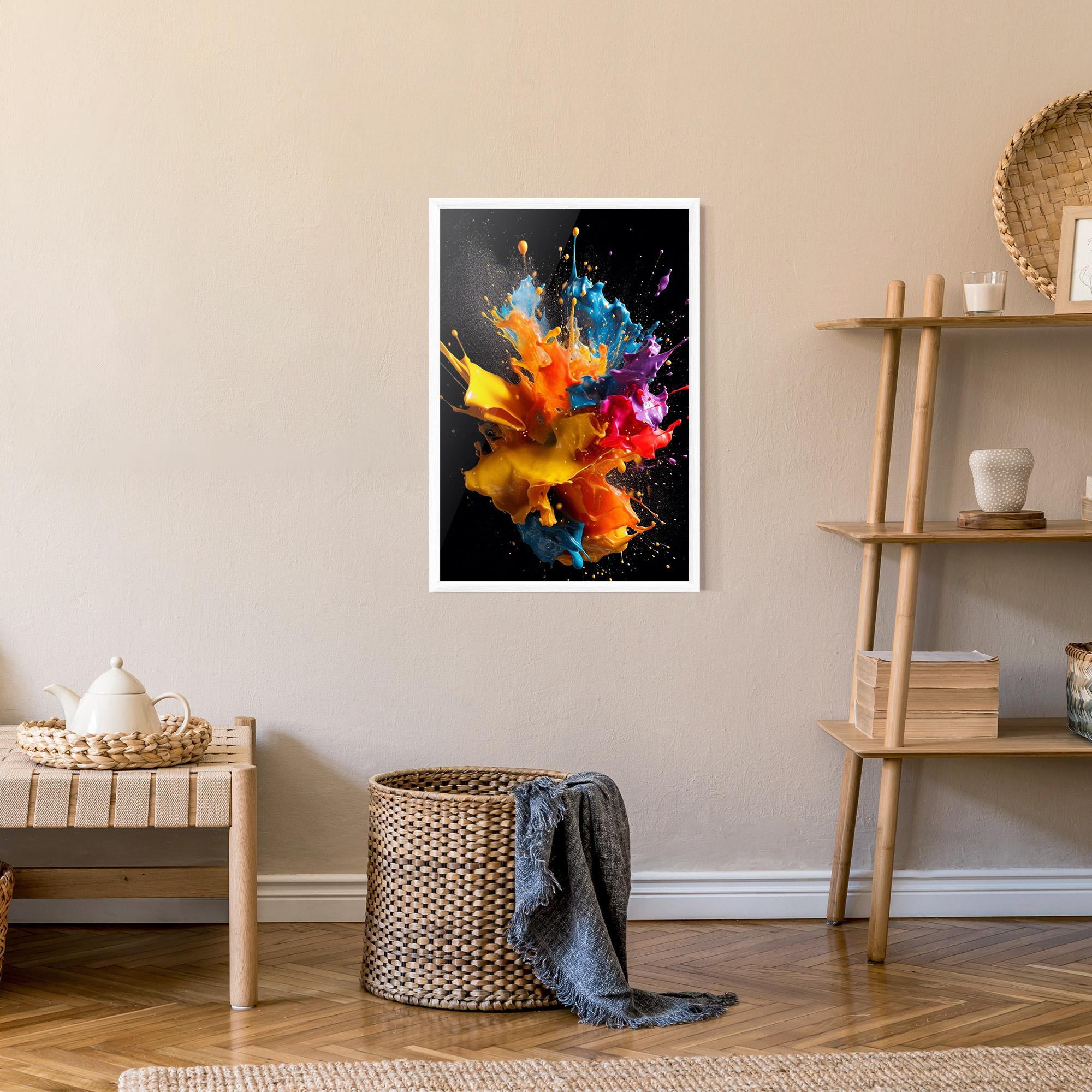 Plakat w Ramie Colors Splashing mockup 9