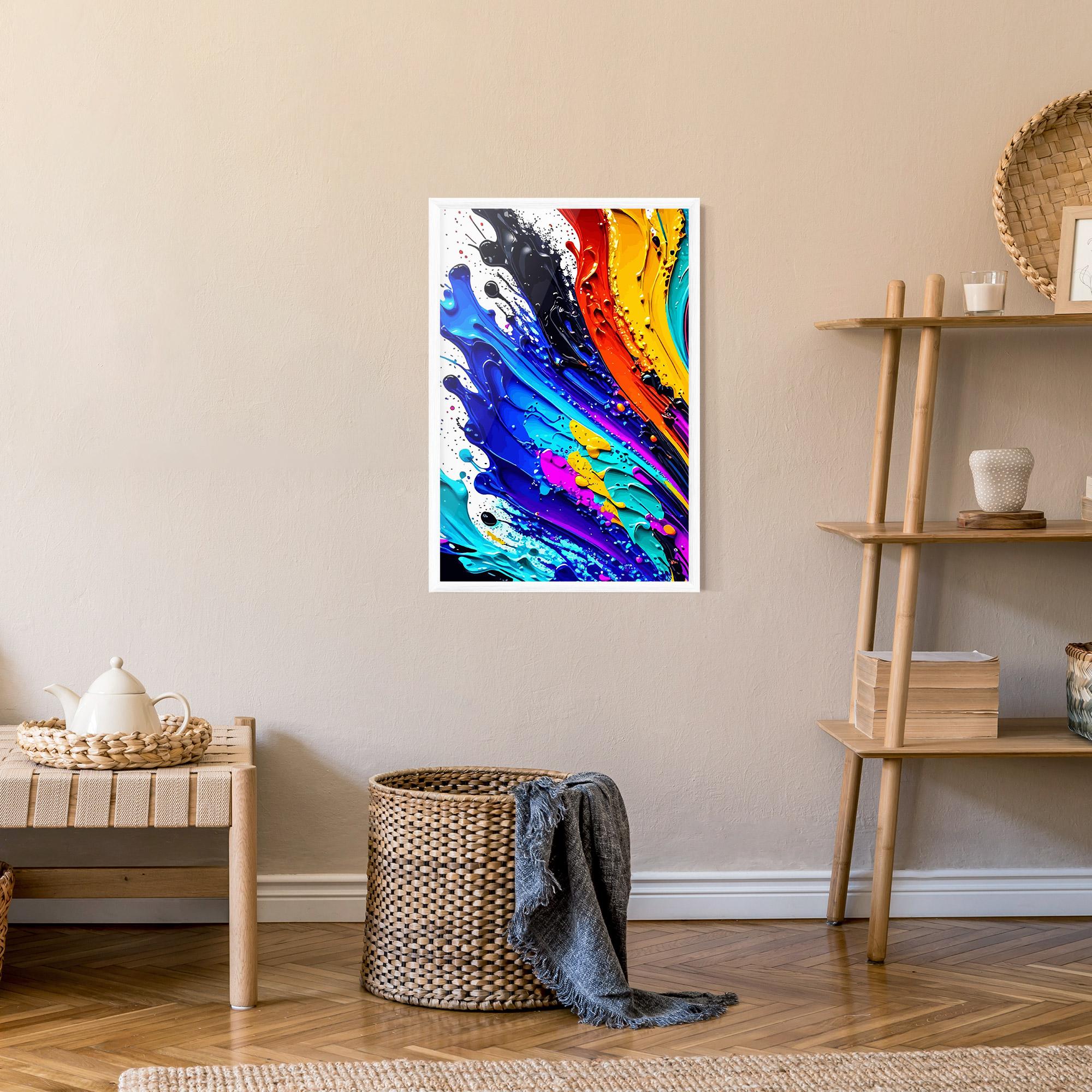 Plakat w Ramie Pretty Splash Color mockup 9
