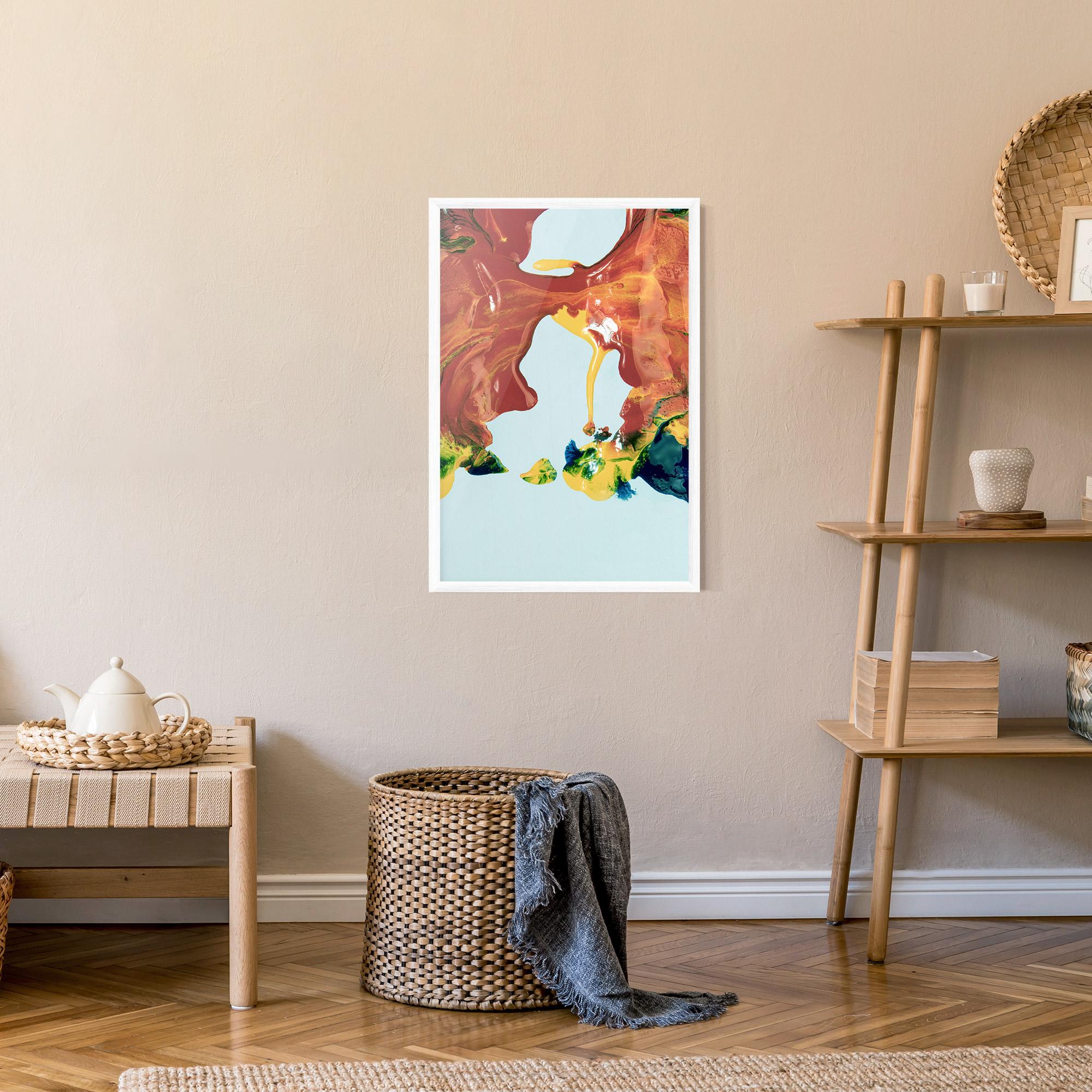 Plakat w Ramie Spilled Paint mockup 9