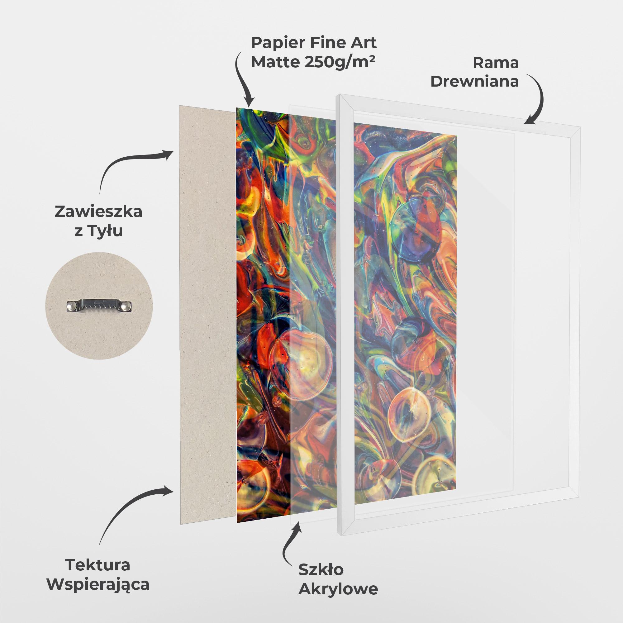 Plakat w Ramie Abstract Glass mockup 1