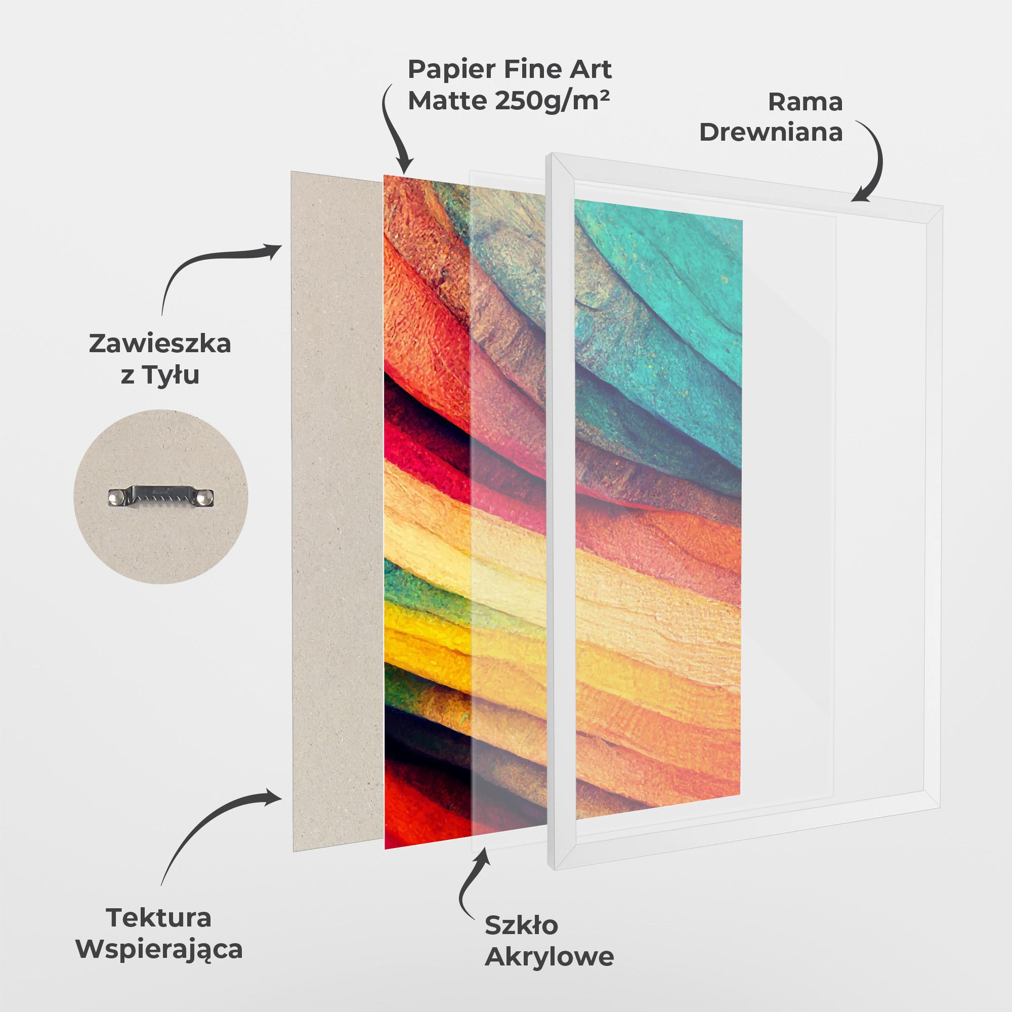 Plakat w Ramie Autumn Abstract Color mockup 1