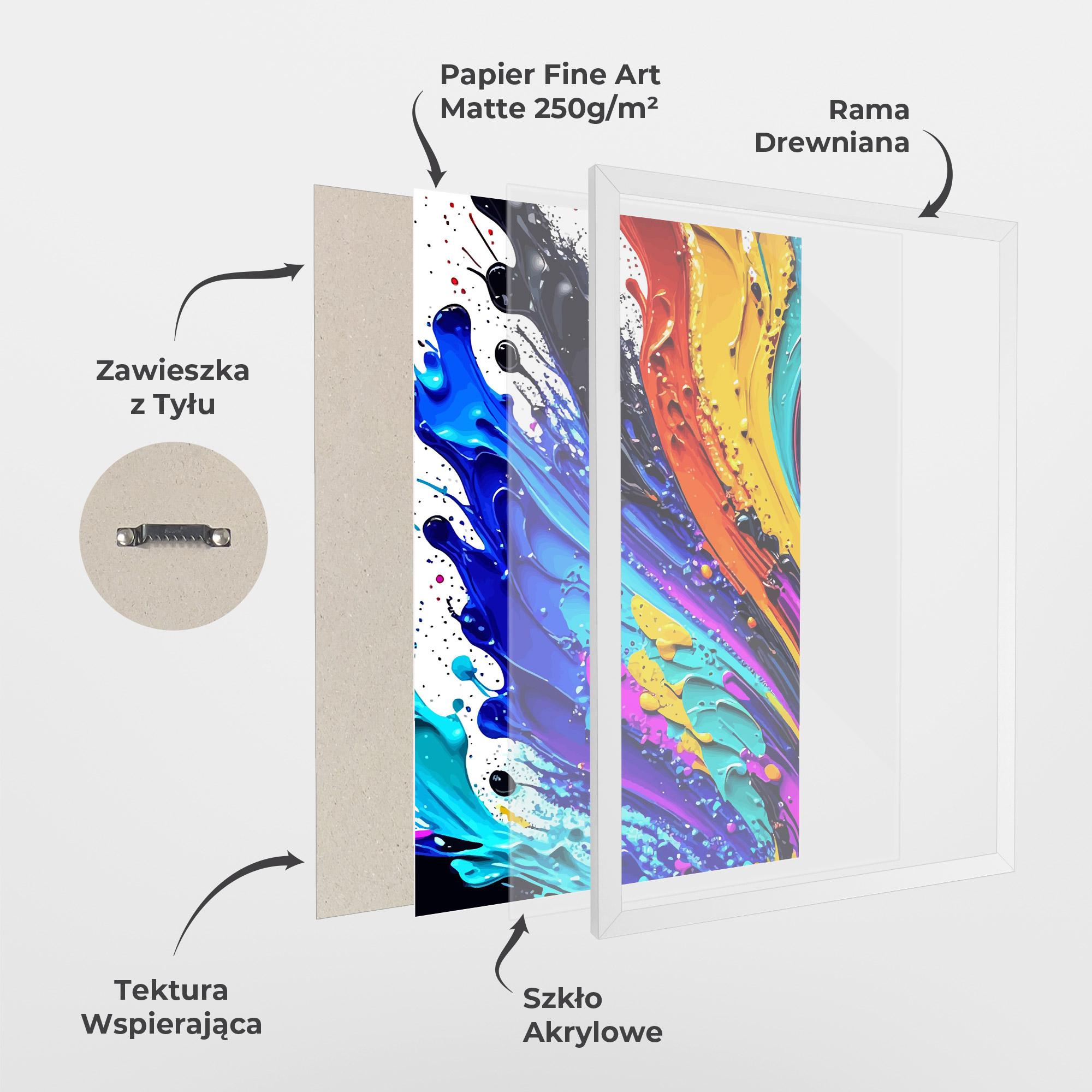 Plakat w Ramie Pretty Splash Color mockup 1